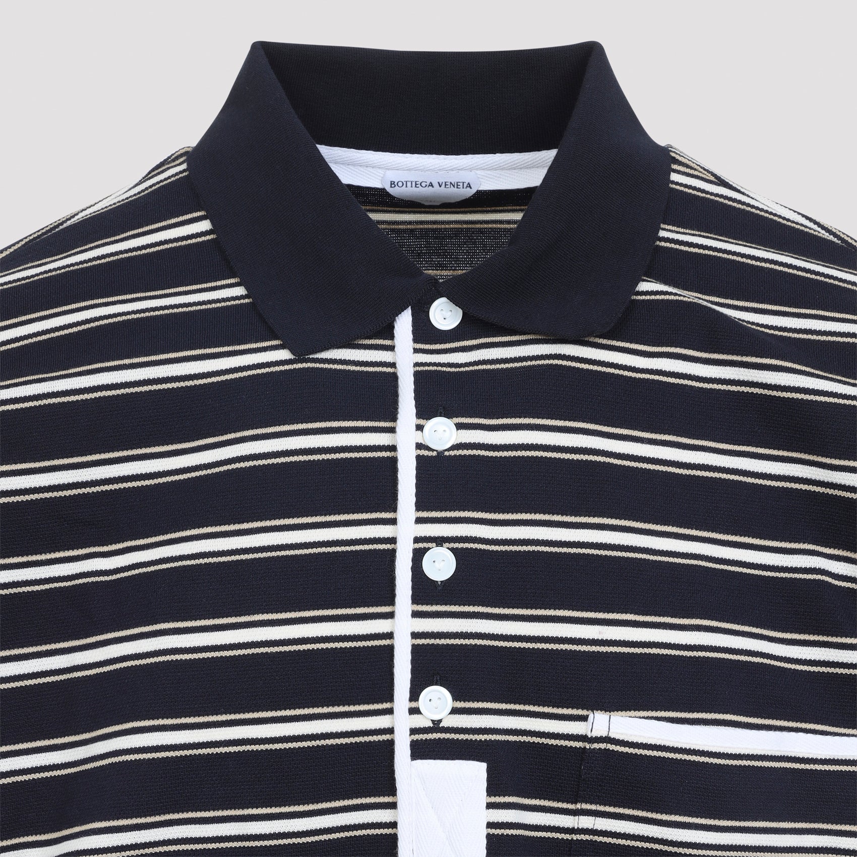 Bottega Veneta Stripes Piquet Polo