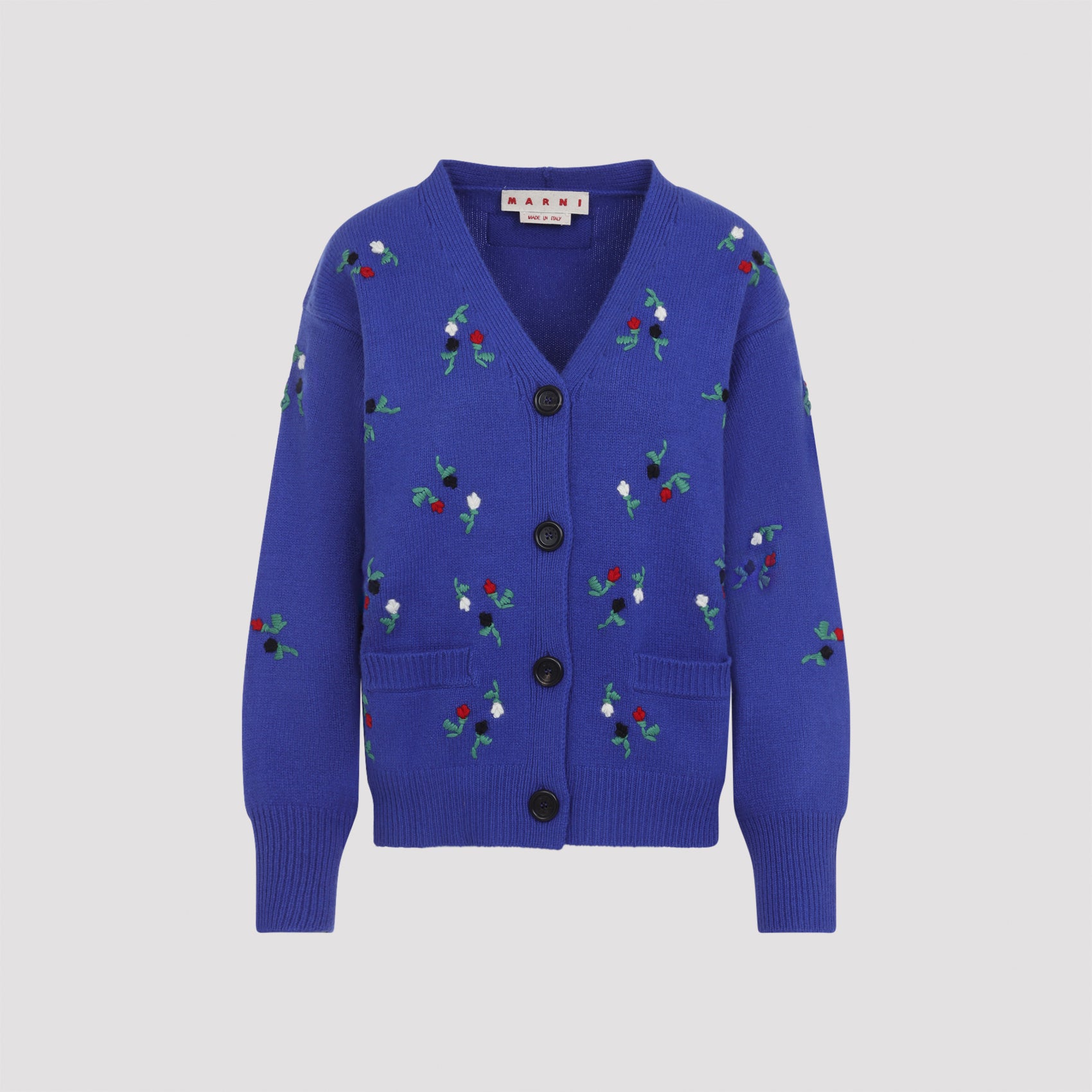 Marni Embroidered Floral Cardigan