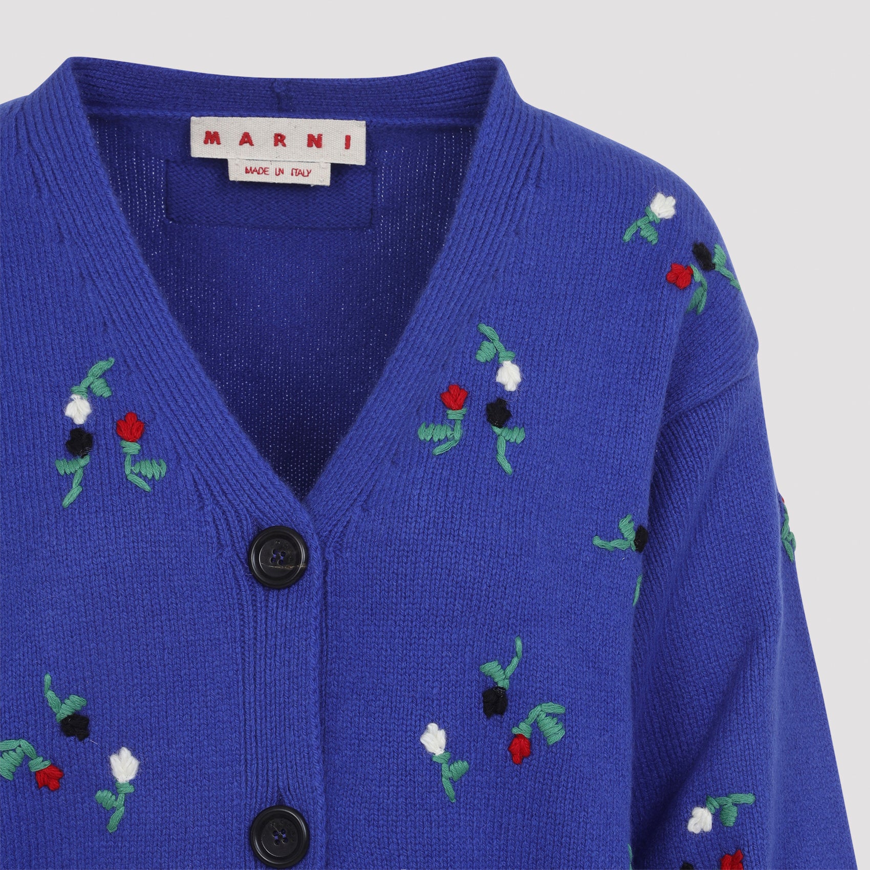Marni Embroidered Floral Cardigan