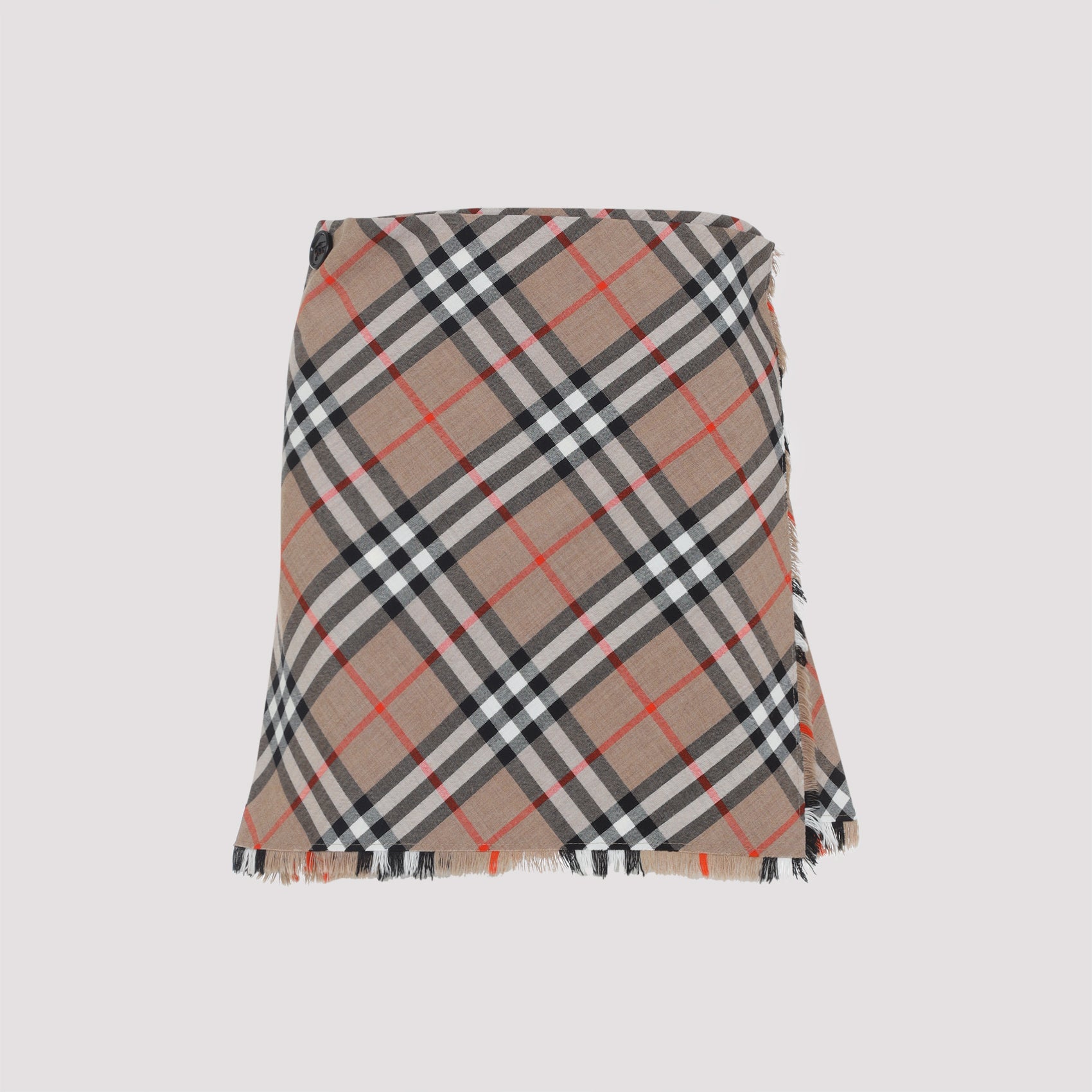 Burberry Check Midi Skirt