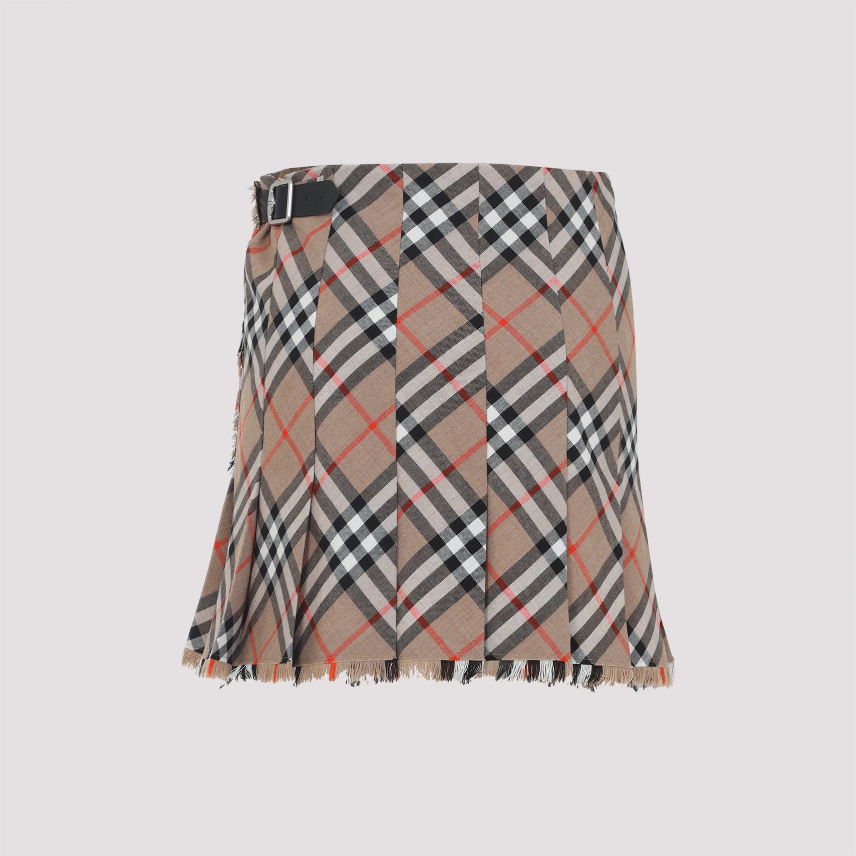 Burberry Check Midi Skirt
