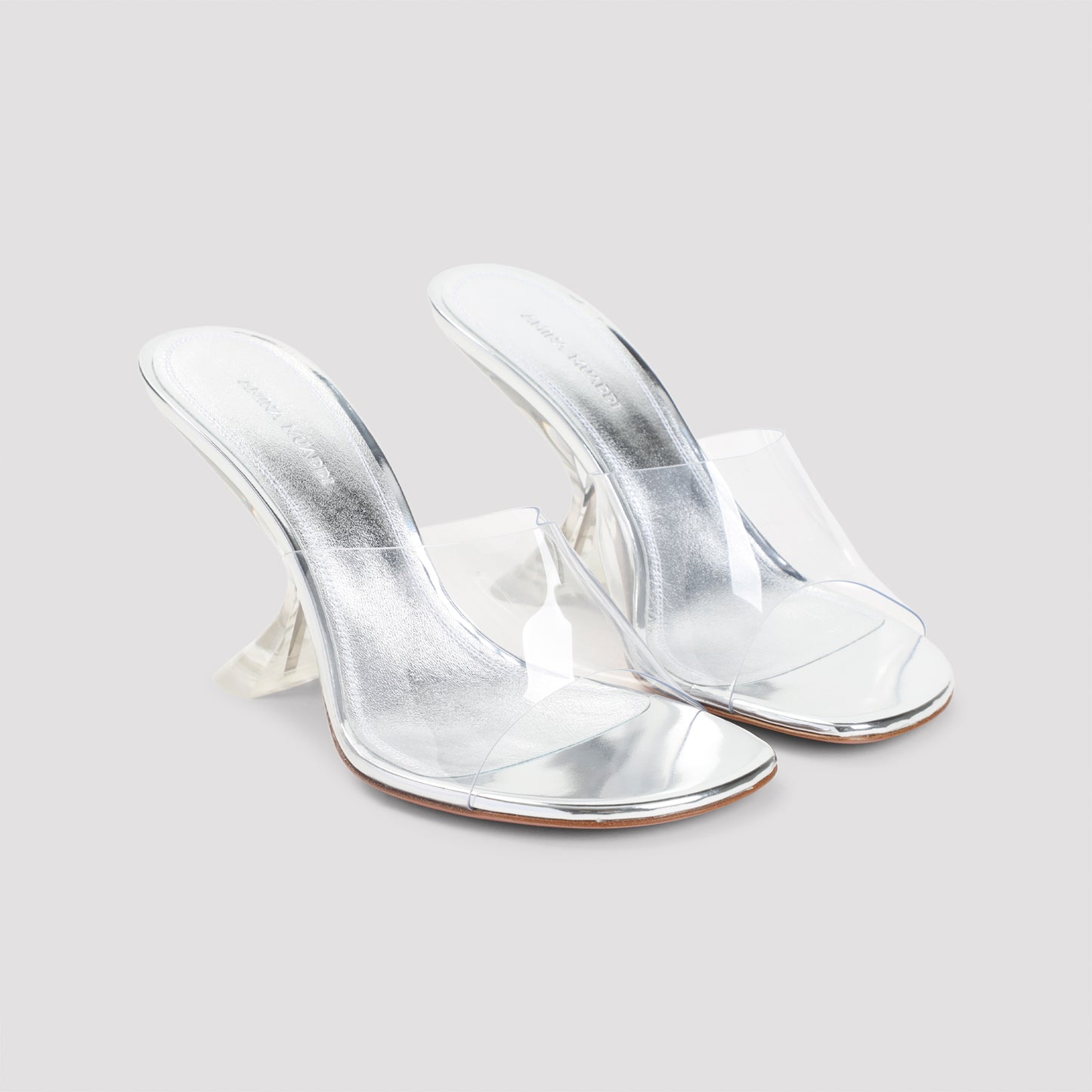 Amina Muaddi Taylor Glass 90 Sandals