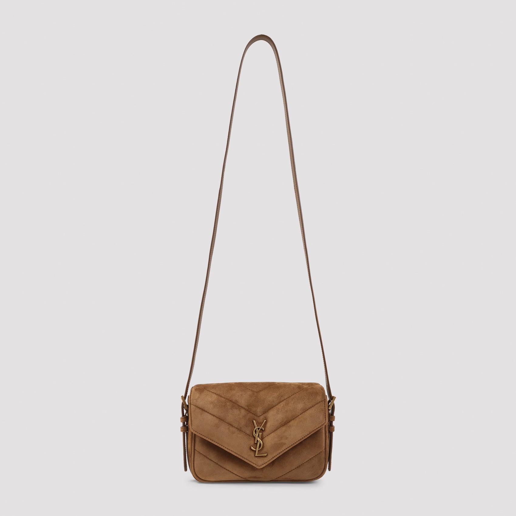 Saint Laurent Suede Lou Lou Shoulder Bag