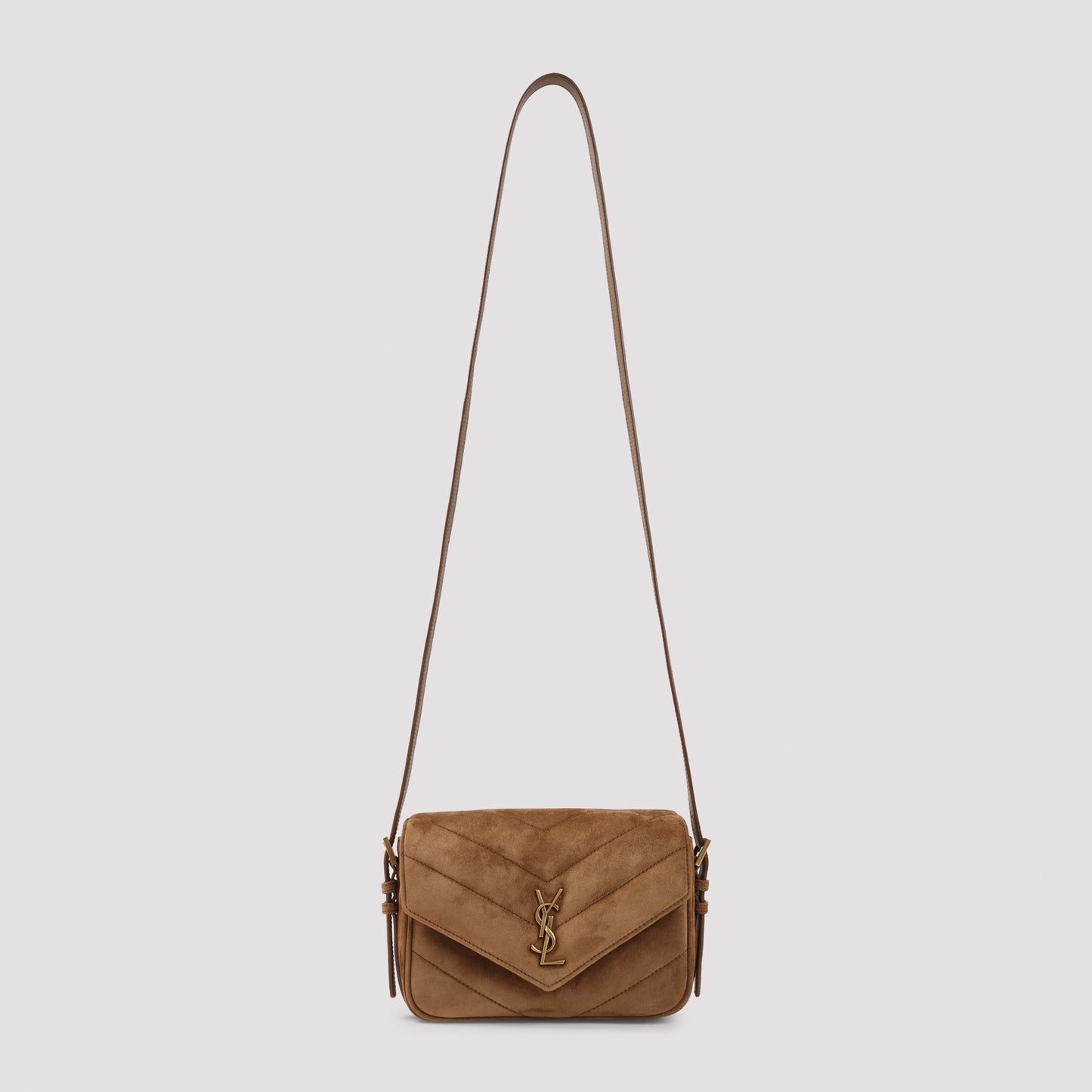 Saint Laurent Suede Lou Lou Shoulder Bag