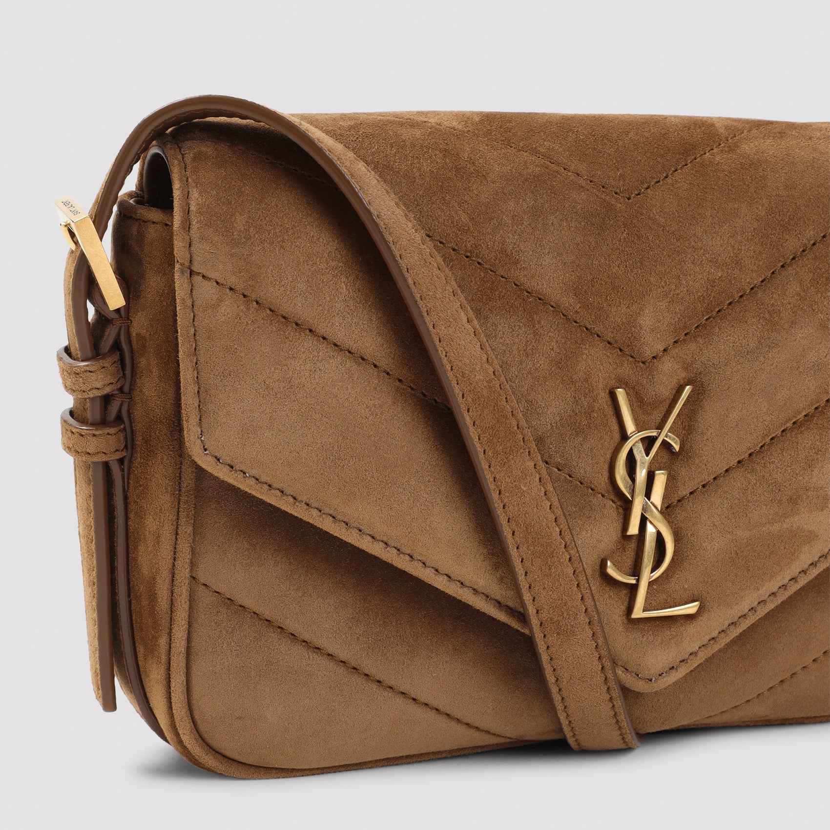 Saint Laurent Suede Lou Lou Shoulder Bag