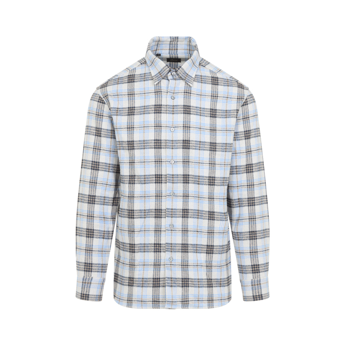 Brioni Hidden Macro Check Shirt