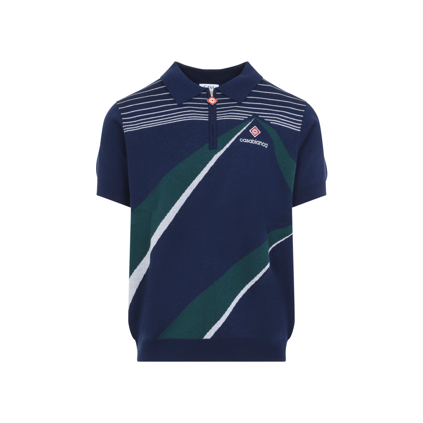 Casablanca Pyramid Jacquard Polo Shirt