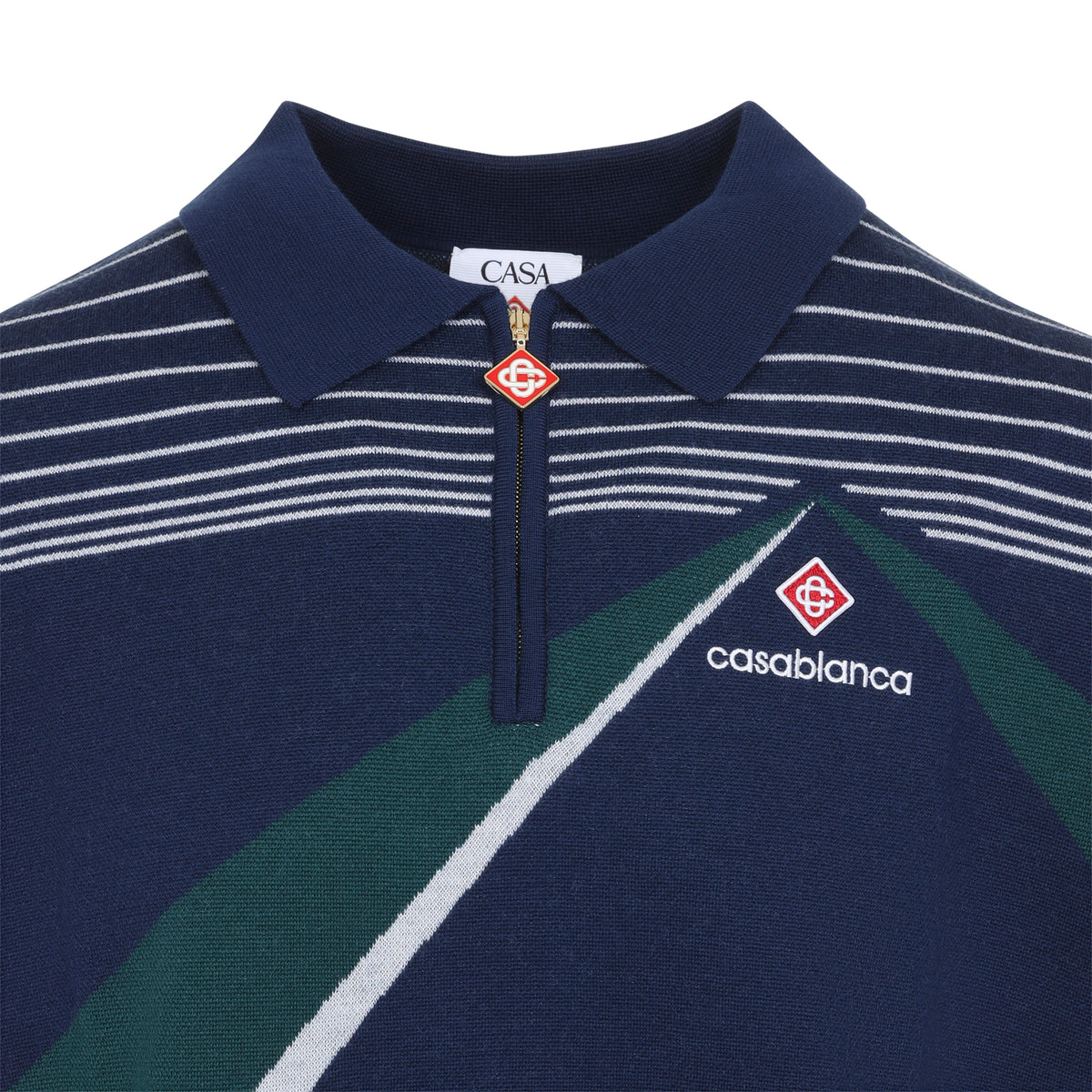 Casablanca Pyramid Jacquard Polo Shirt