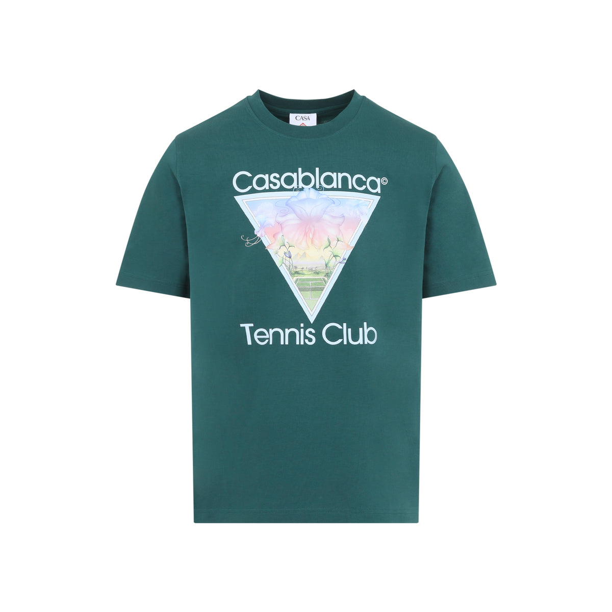 Casablanca Tennis Club Icon Printed Classic T-shirt