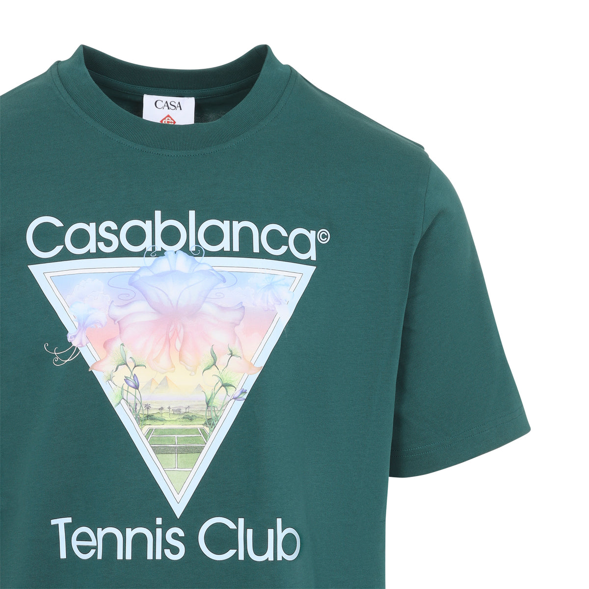Casablanca Tennis Club Icon Printed Classic T-shirt