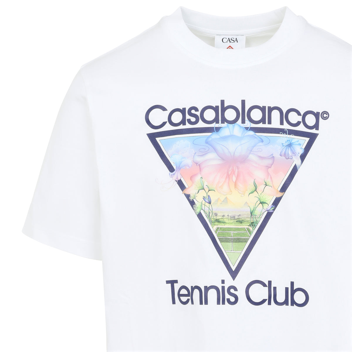 Casablanca Tennis Club Icon Printed Classic T-shirt