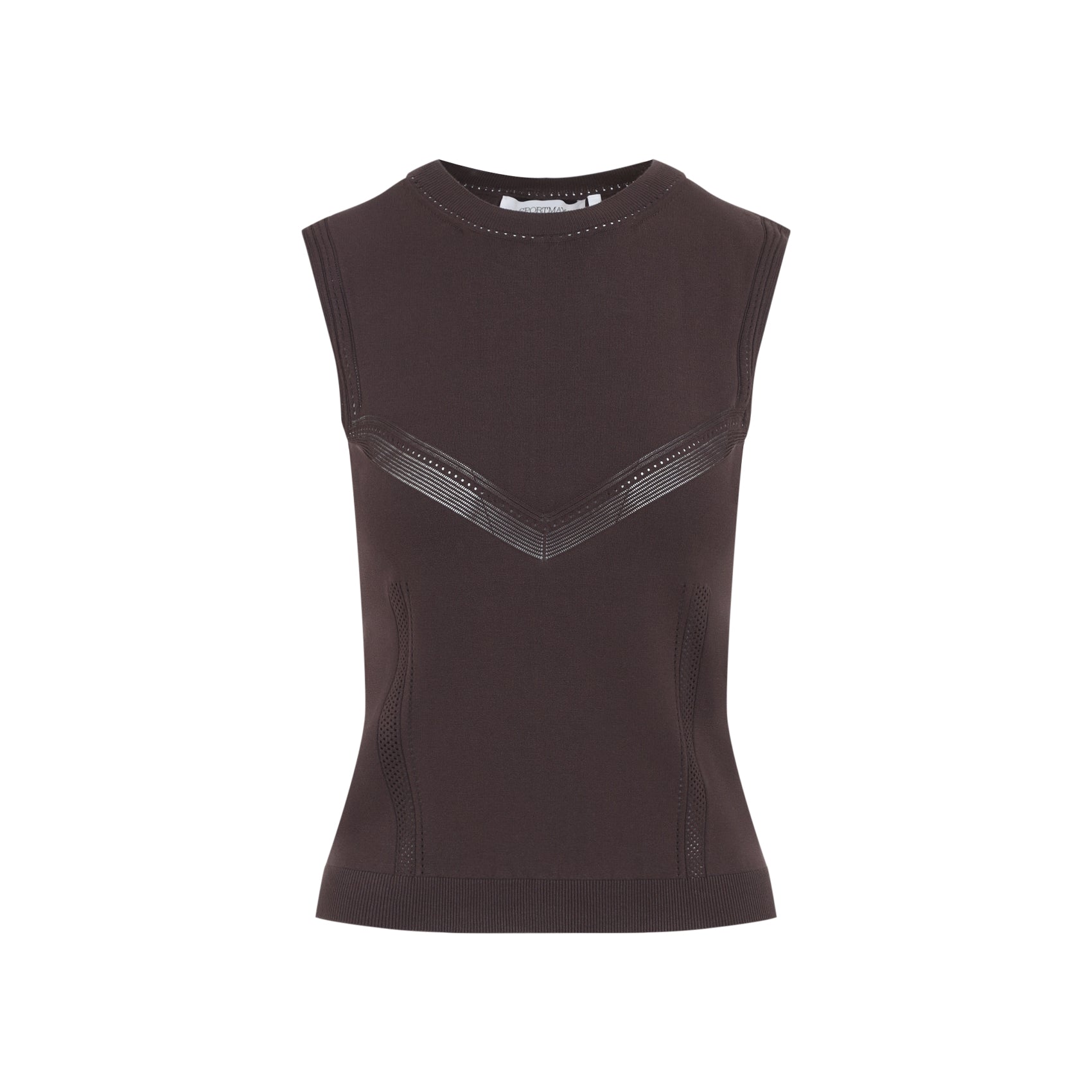 Sportmax Pavido Tank Top Knit Trompe Oeil