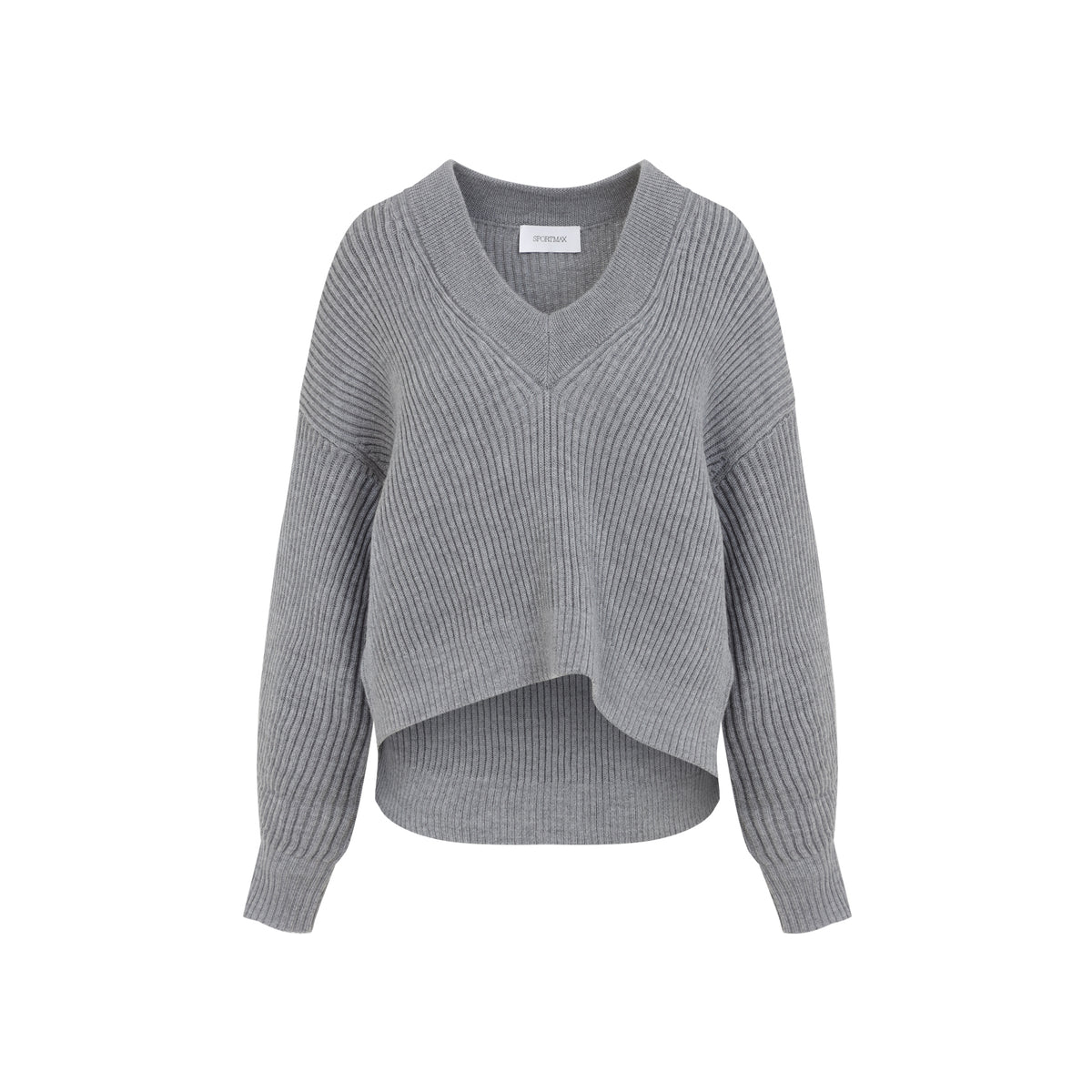 Sportmax Fuxia V Neck Grigio