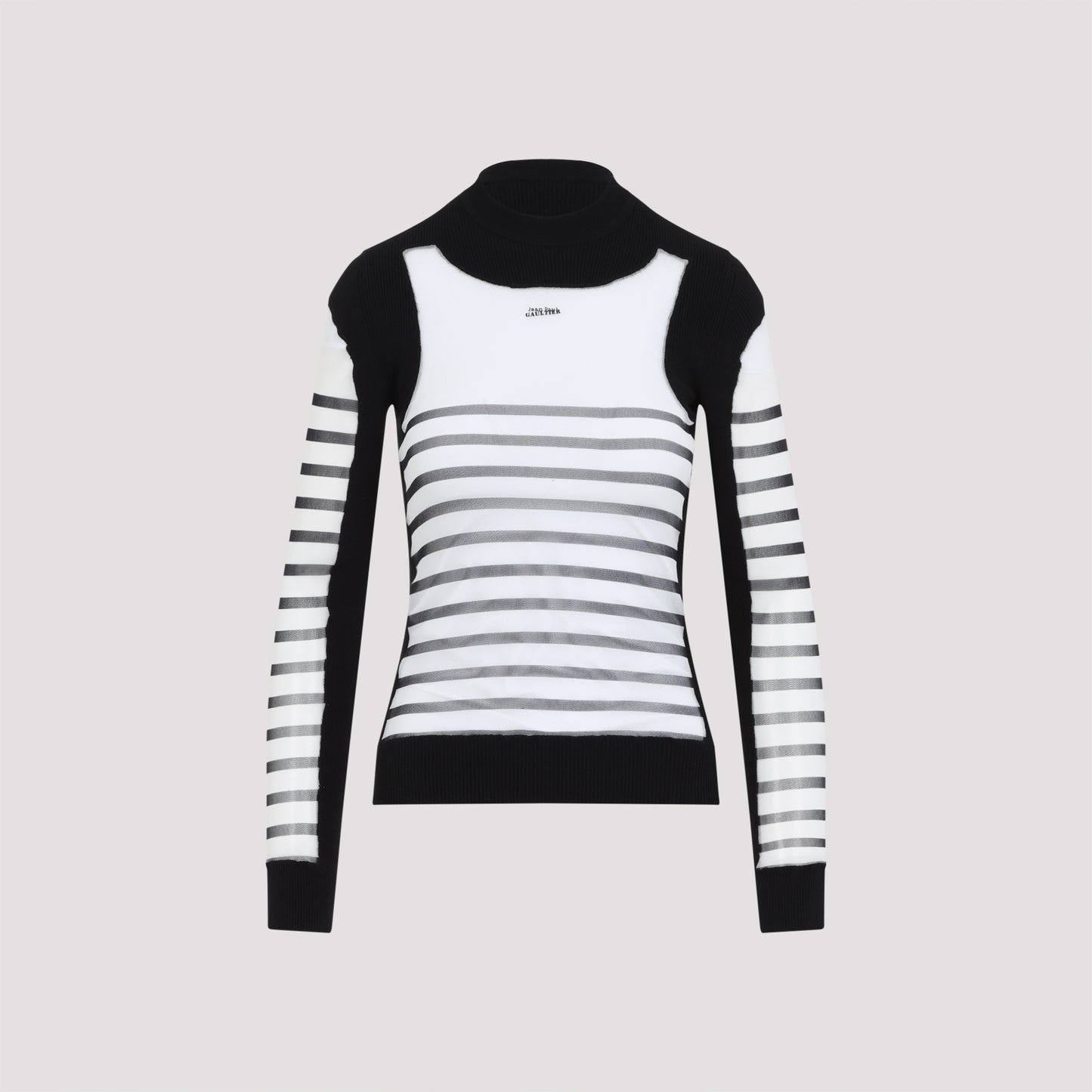 Jean Paul Gaultier Printed "Mariniere" Pullover
