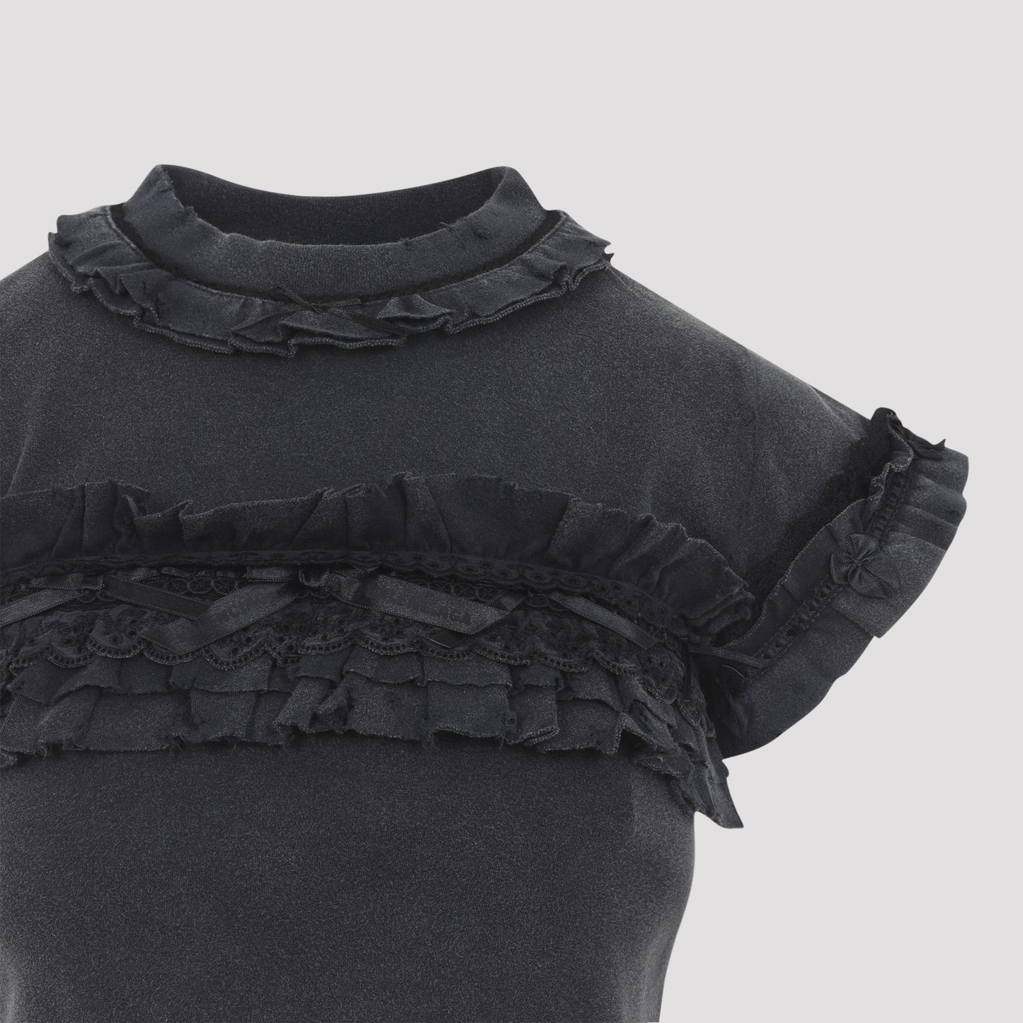 Balenciaga Ruffle T-Shirt