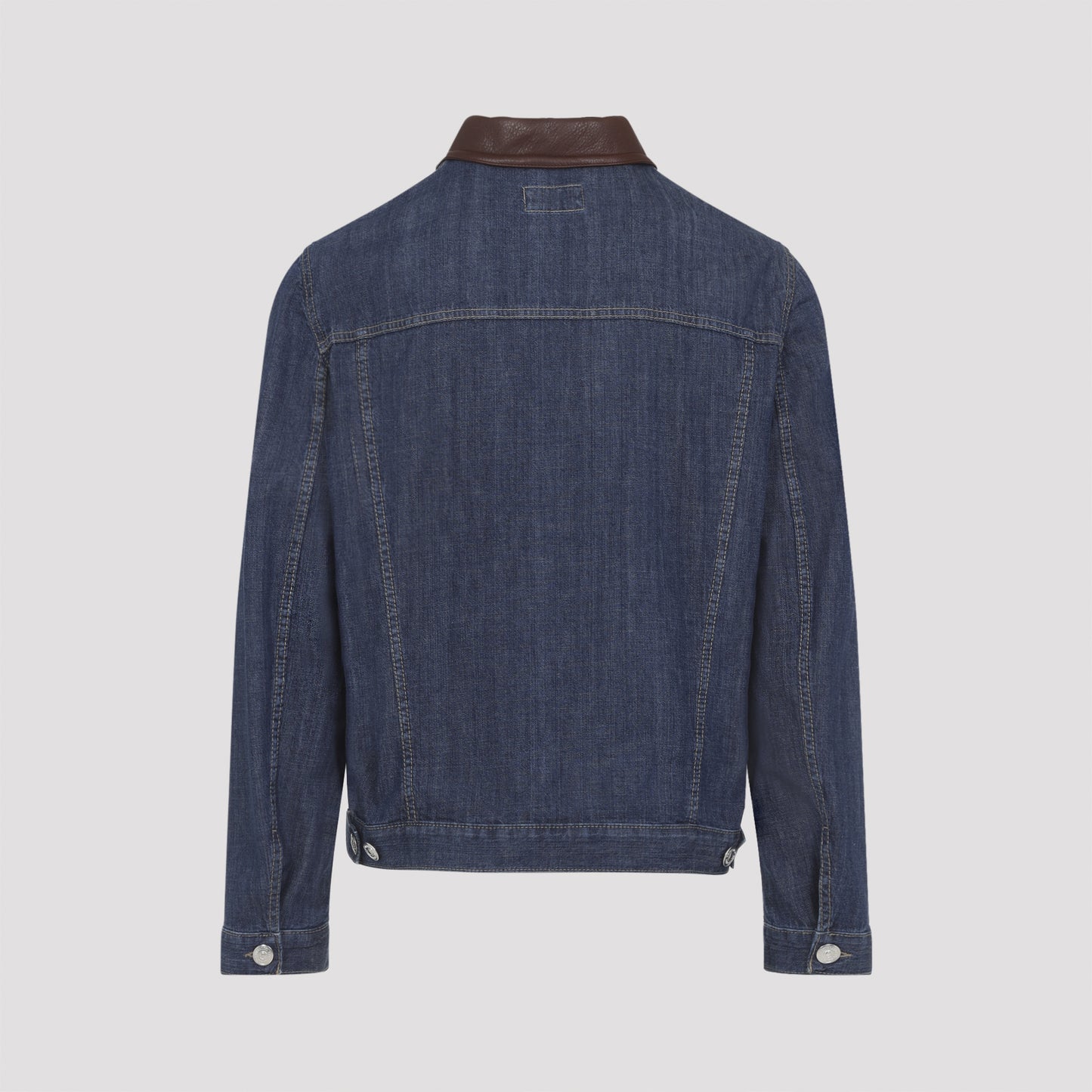 Brunello Cucinelli Leather Collar Jacket