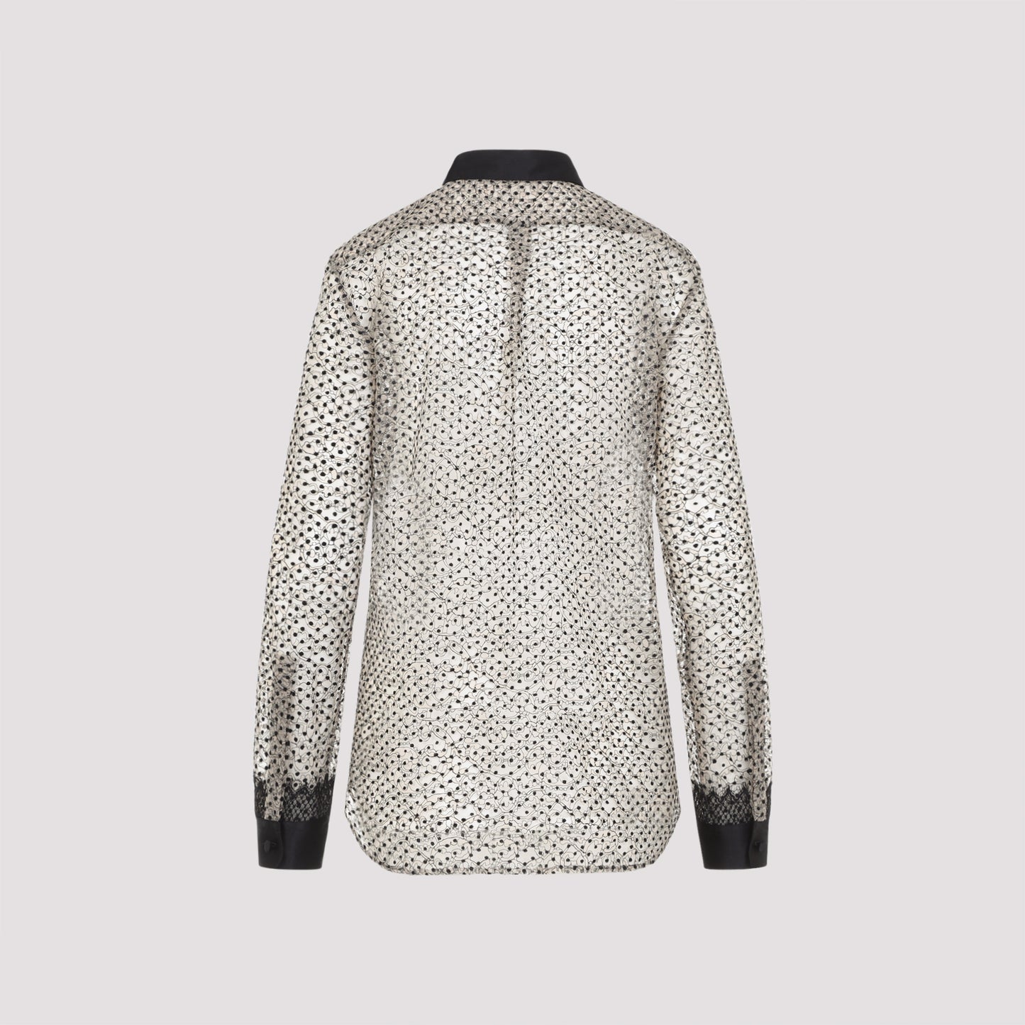 Tom Ford Flock Polka Dot Shirt