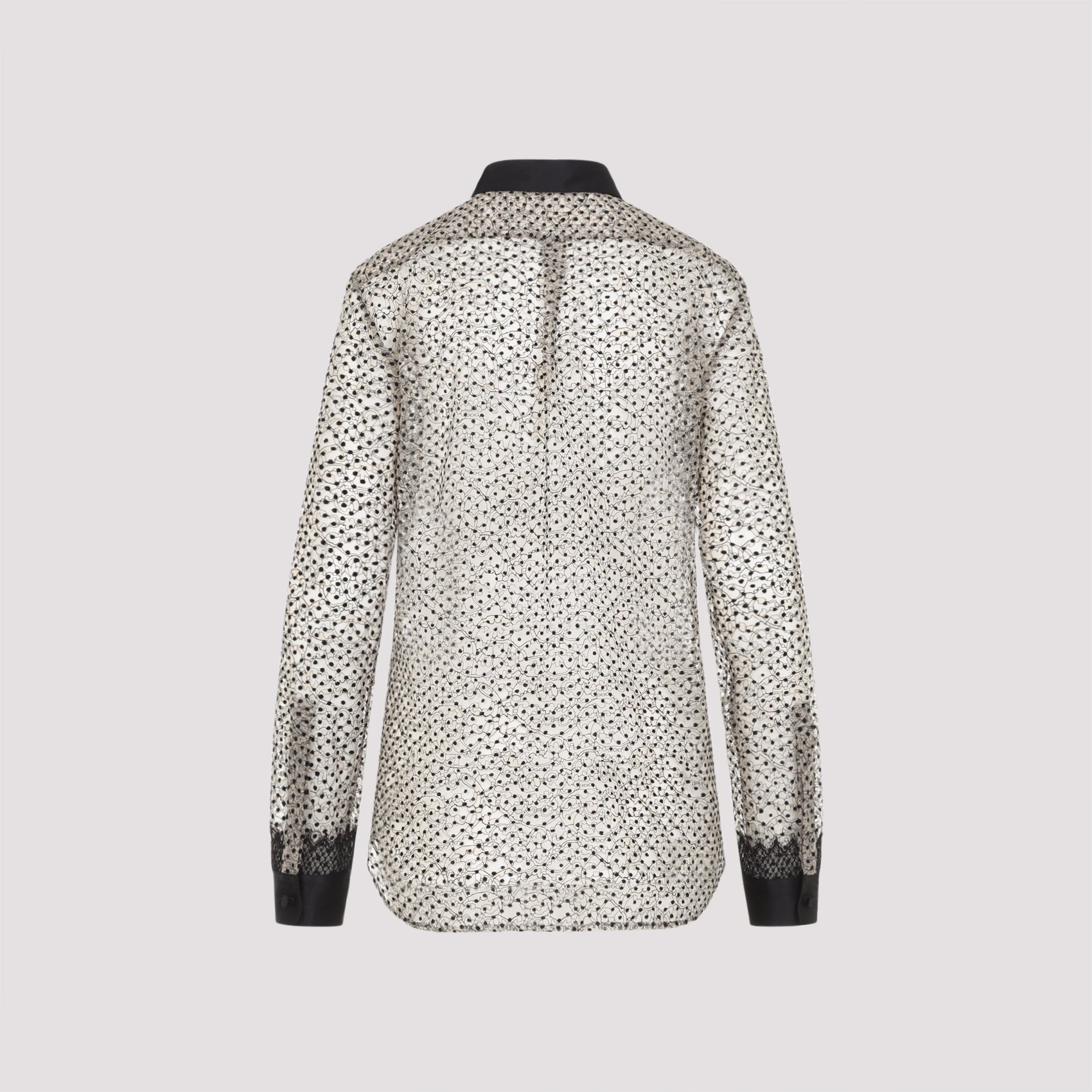 Tom Ford Flock Polka Dot Shirt