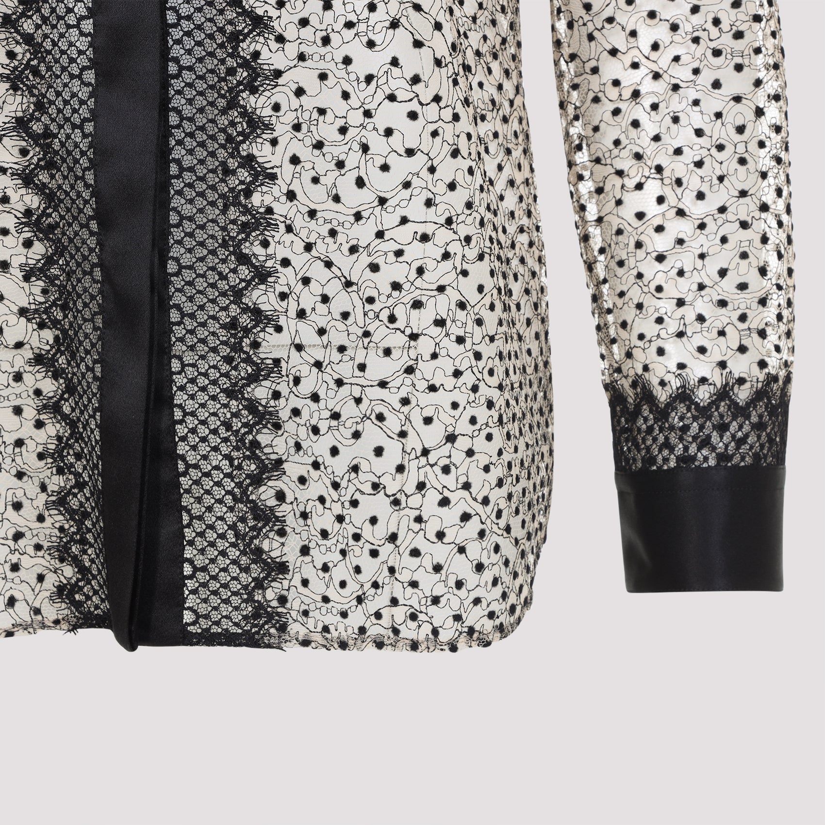 Tom Ford Flock Polka Dot Shirt