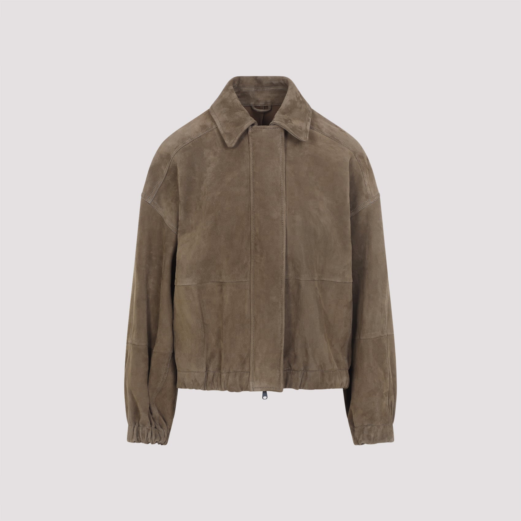 Brunello Cucinelli Suede Leather Jacket