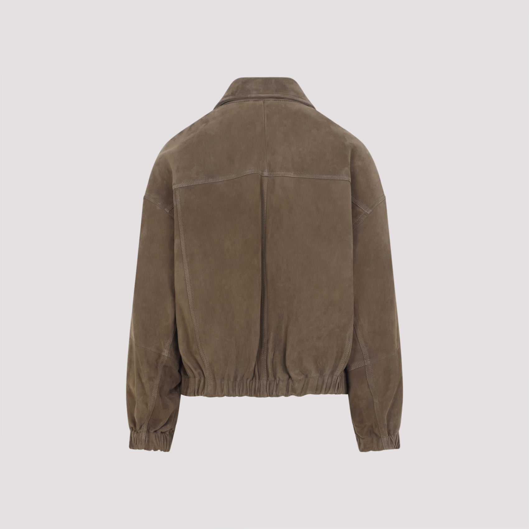 Brunello Cucinelli Suede Leather Jacket