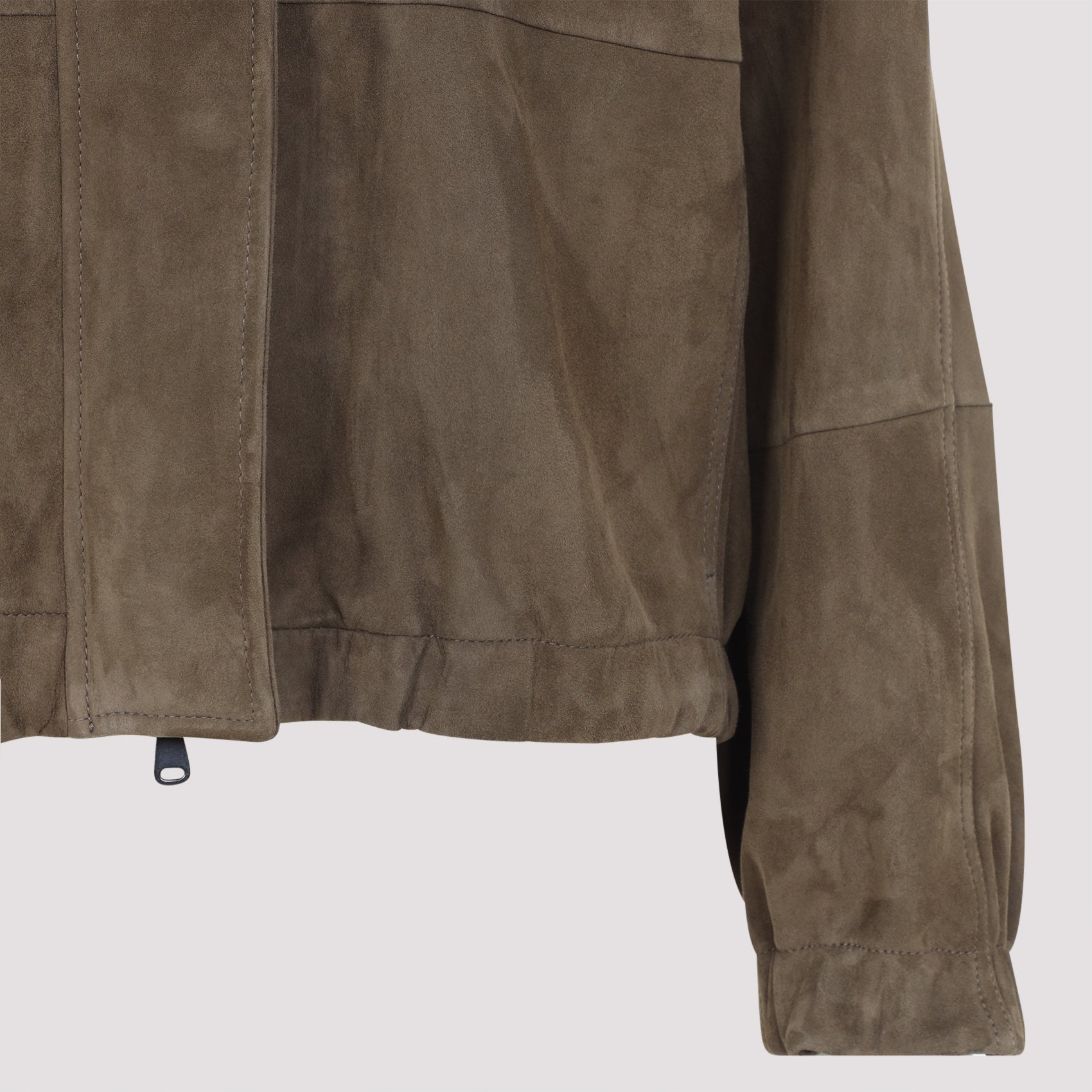 Brunello Cucinelli Suede Leather Jacket