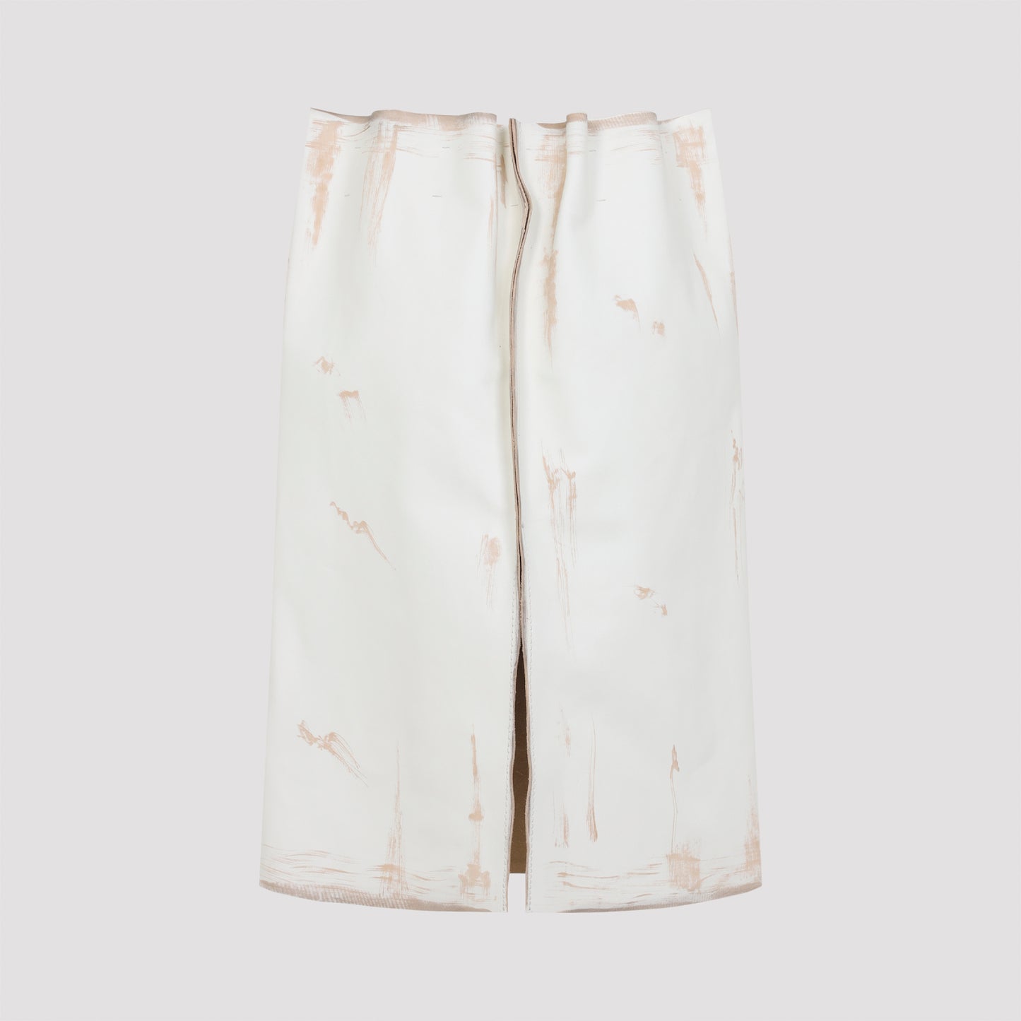 Prada Calf Leather Midi Skirt