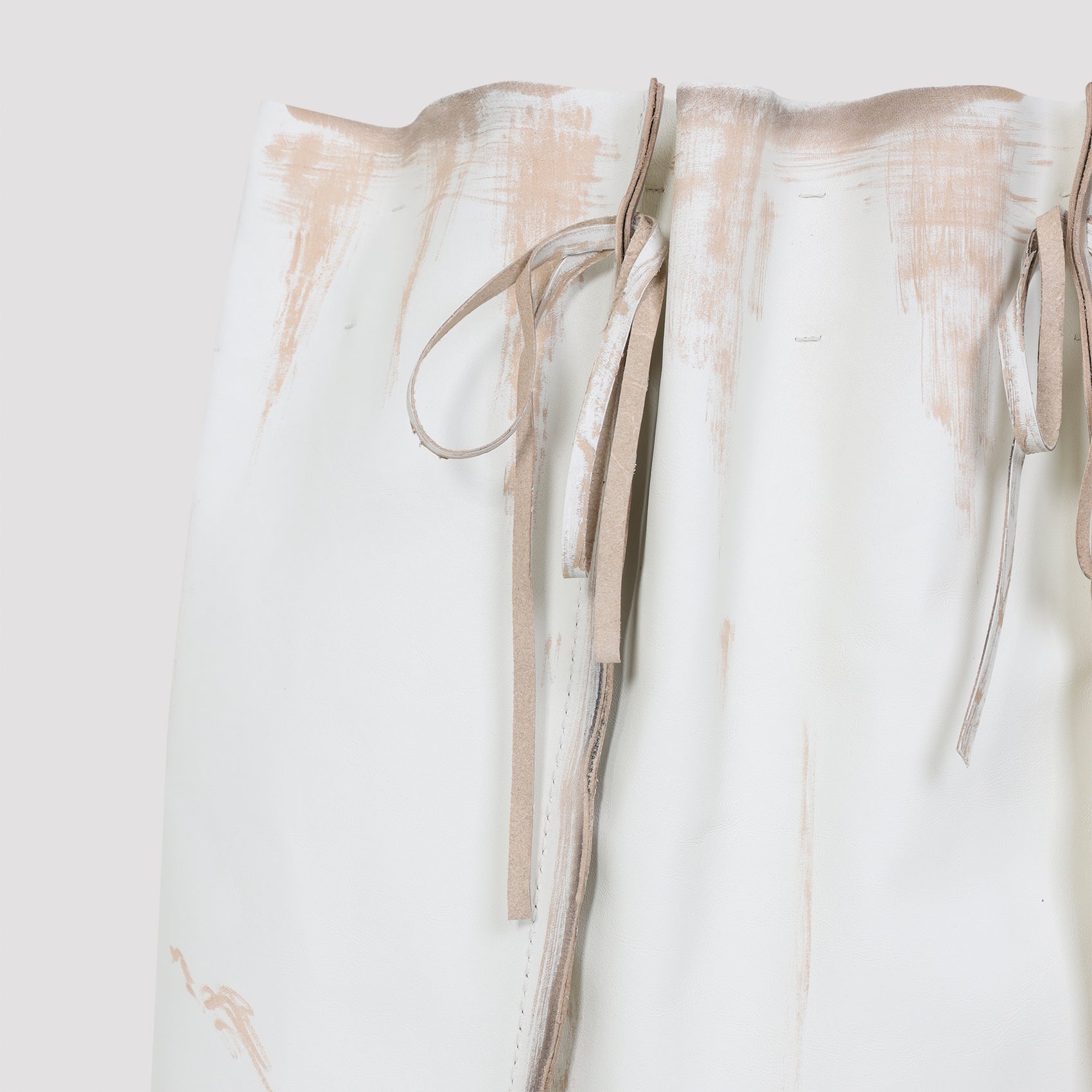 Prada Calf Leather Midi Skirt