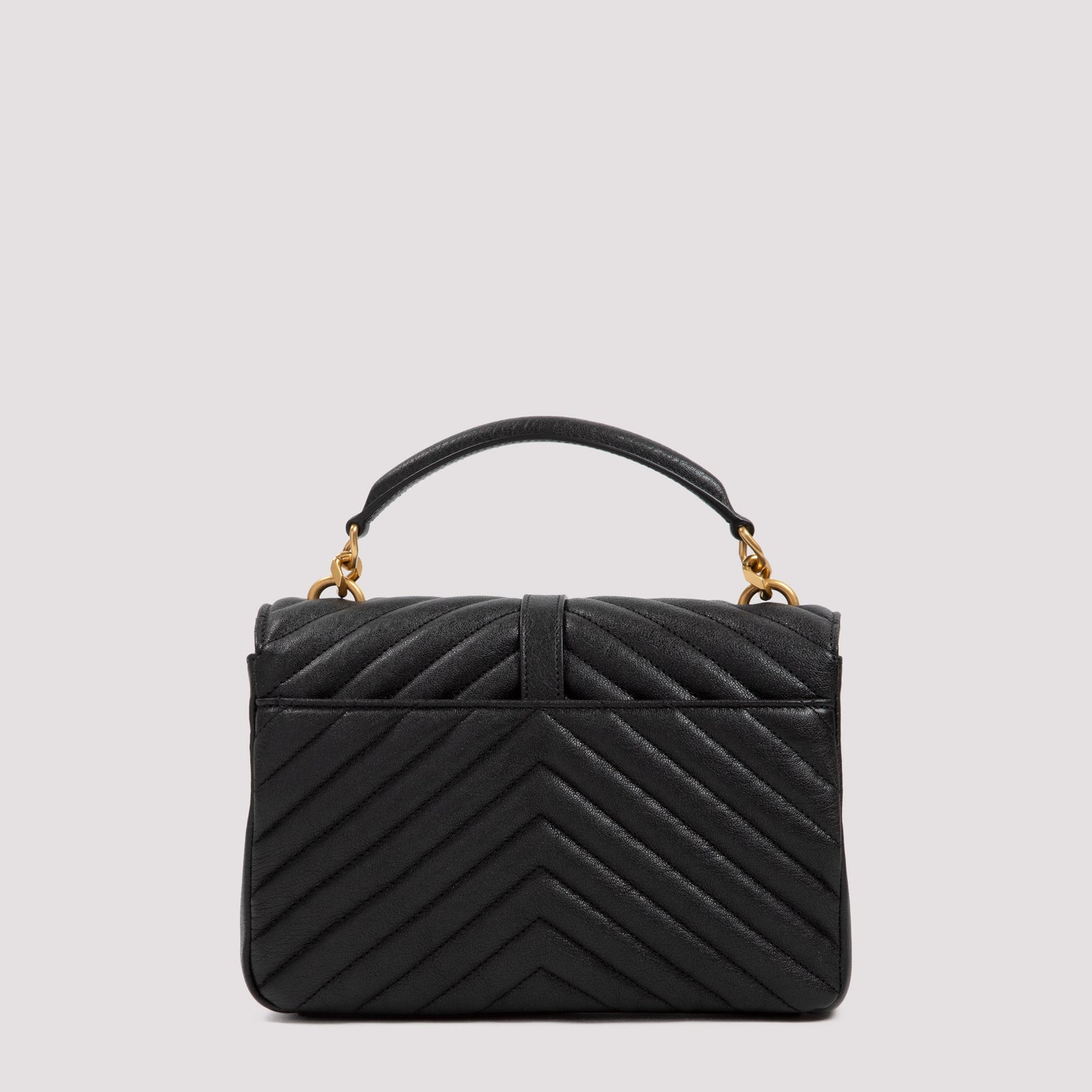 Saint Laurent College Bag In Matelassé Leather