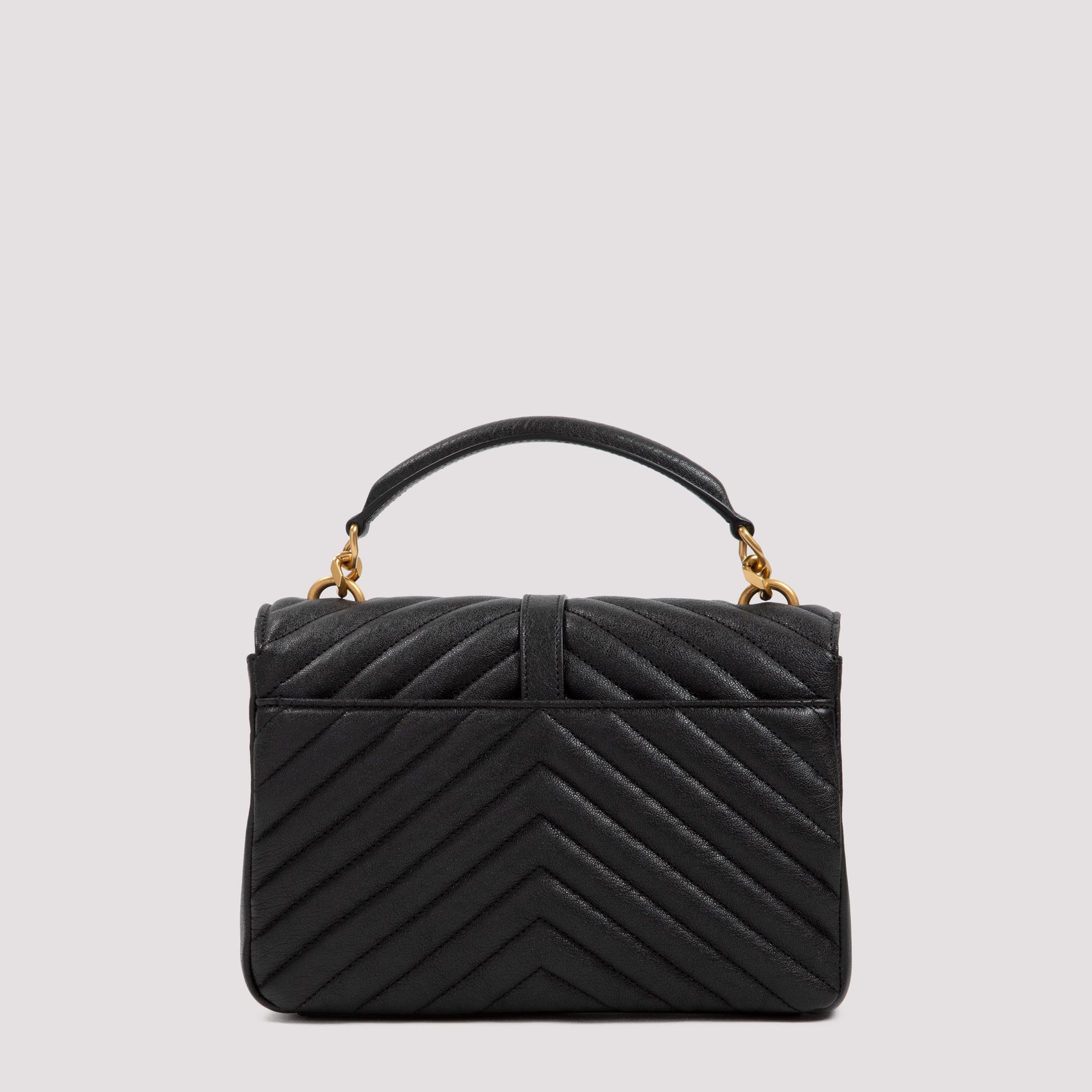Saint Laurent College Bag In Matelassé Leather