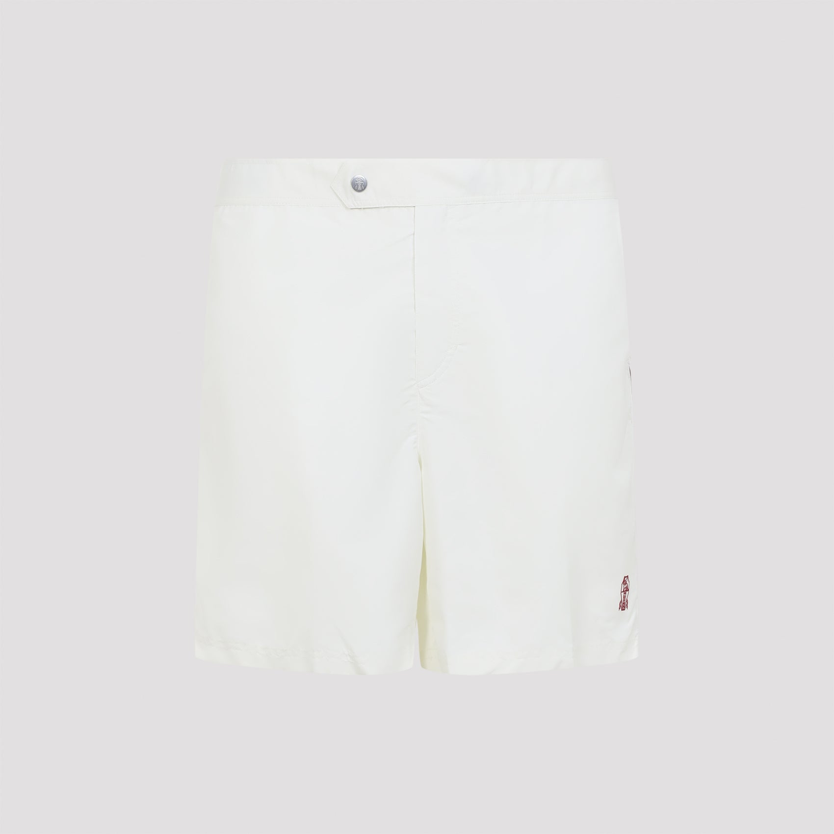 Brunello Cucinelli Embroidered Buttoned Swim Shorts