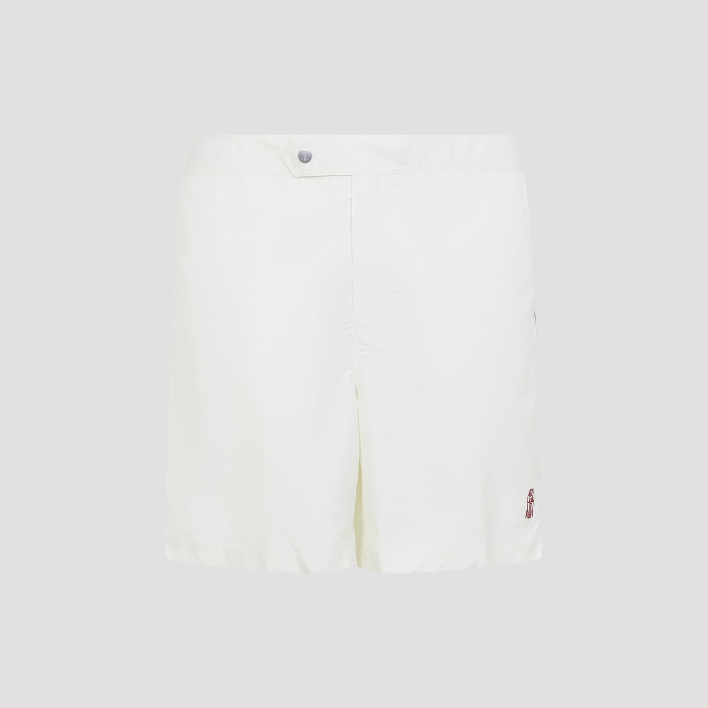 Brunello Cucinelli Embroidered Buttoned Swim Shorts