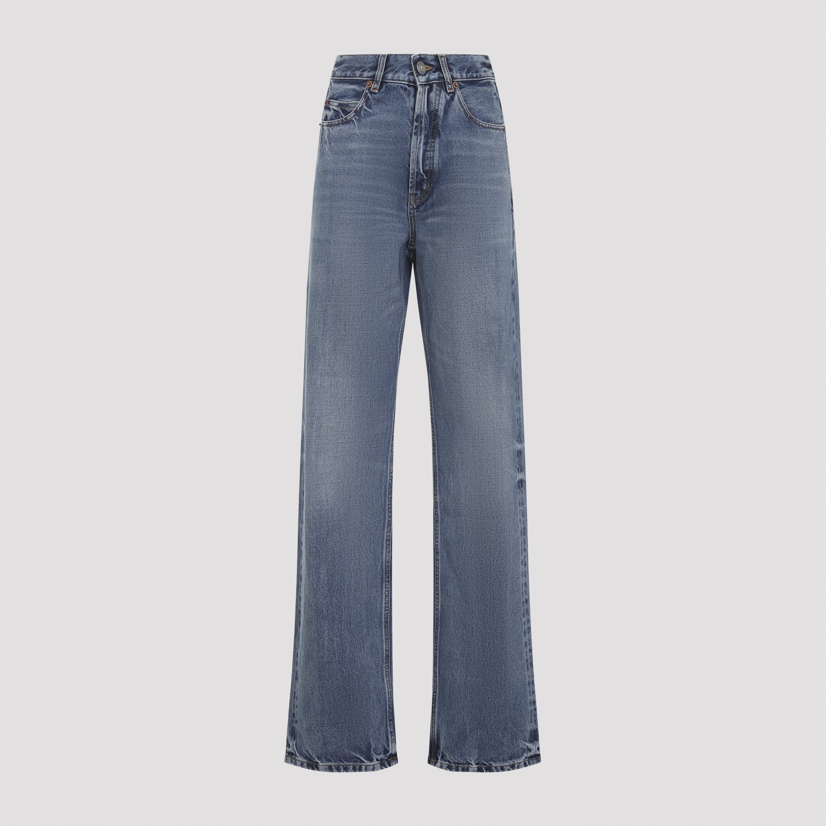 Saint Laurent V Waist Baggy Jeans