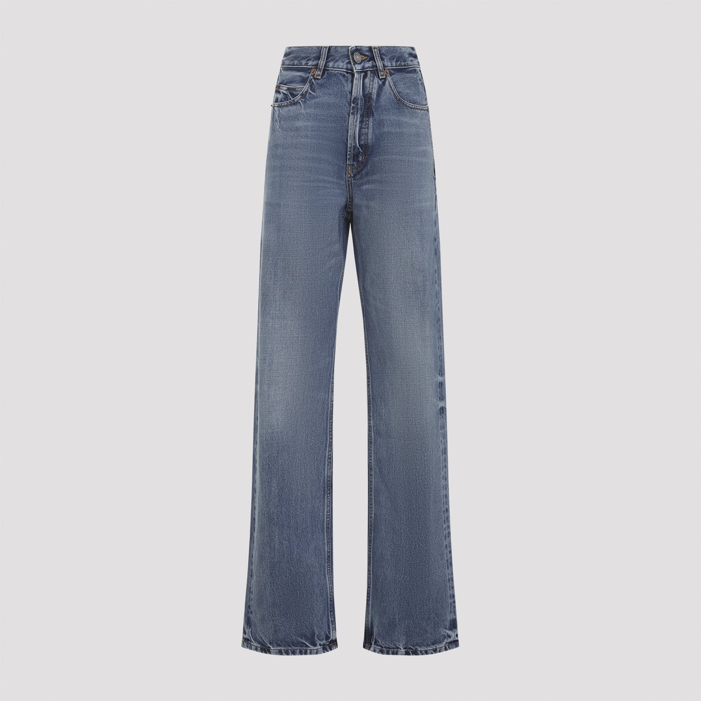 Saint Laurent V Waist Baggy Jeans
