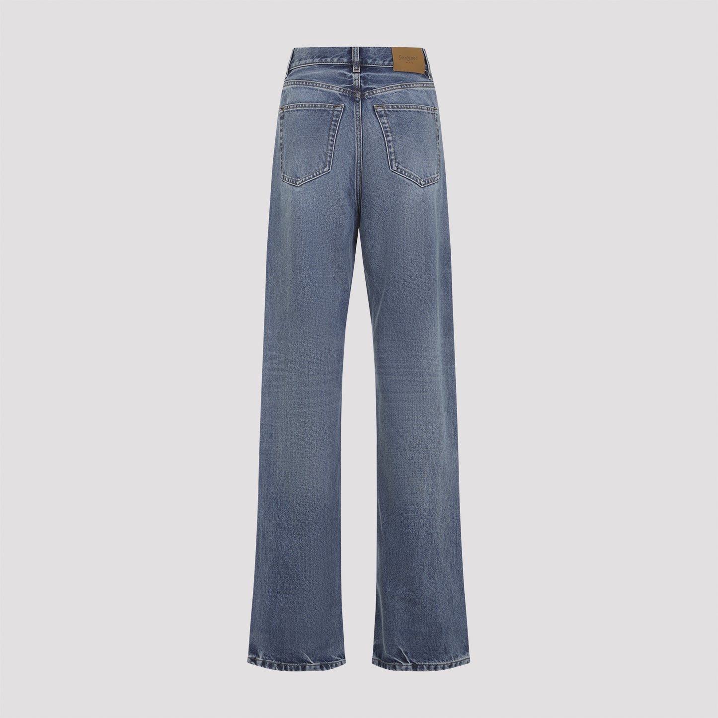 Saint Laurent V Waist Baggy Jeans