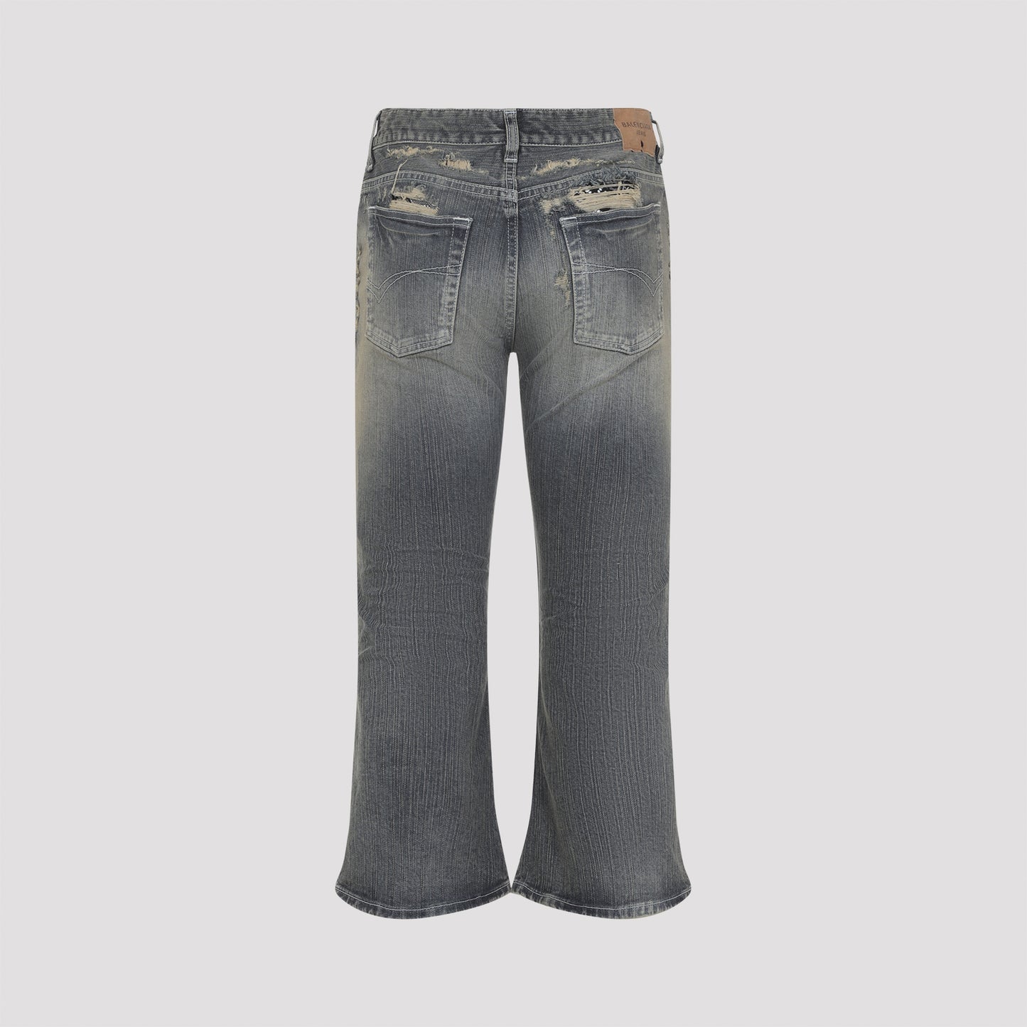 Balenciaga Laced Flared Capri Jeans