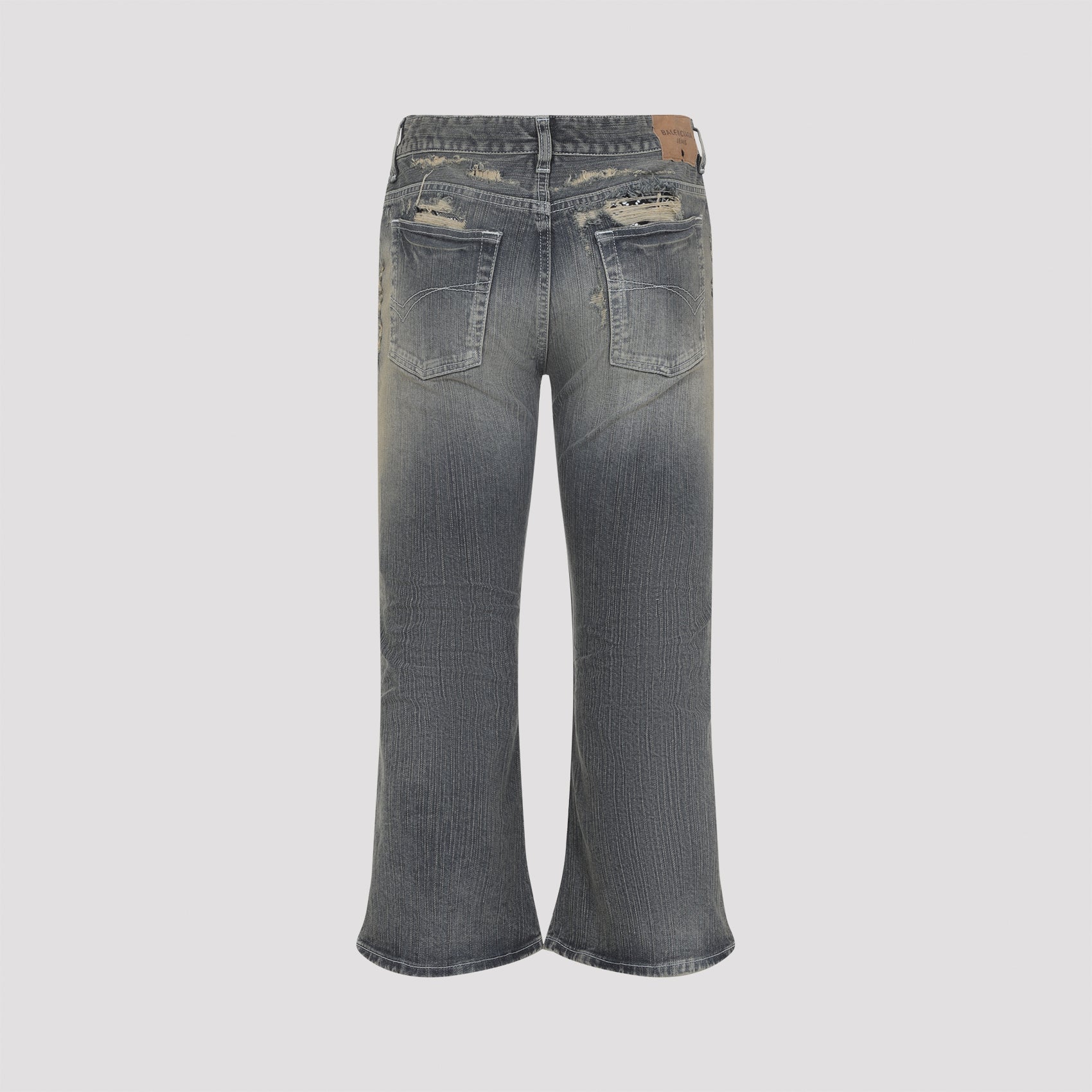 Balenciaga Laced Flared Capri Jeans