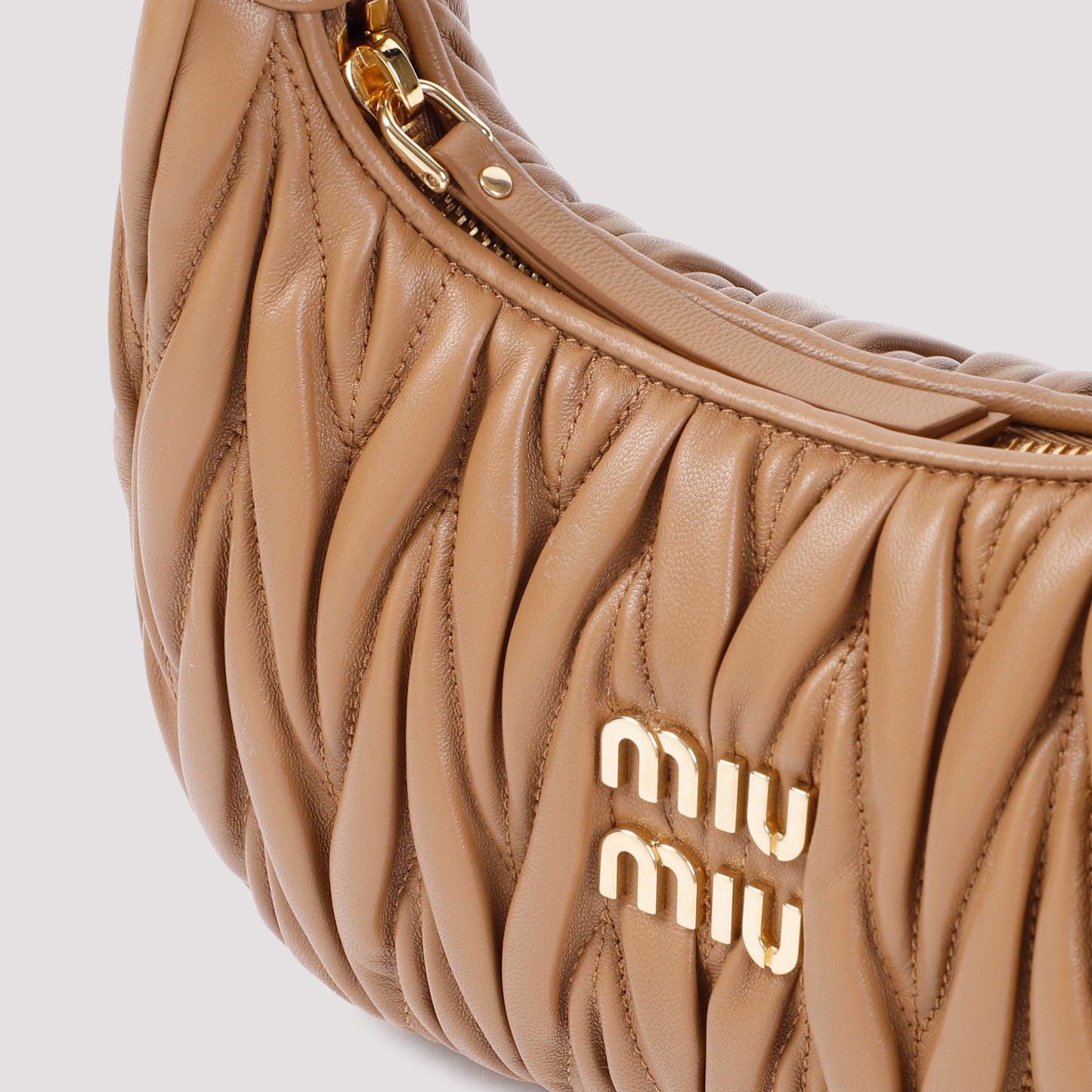 Miu Miu Small Wander matelassé hobo bag