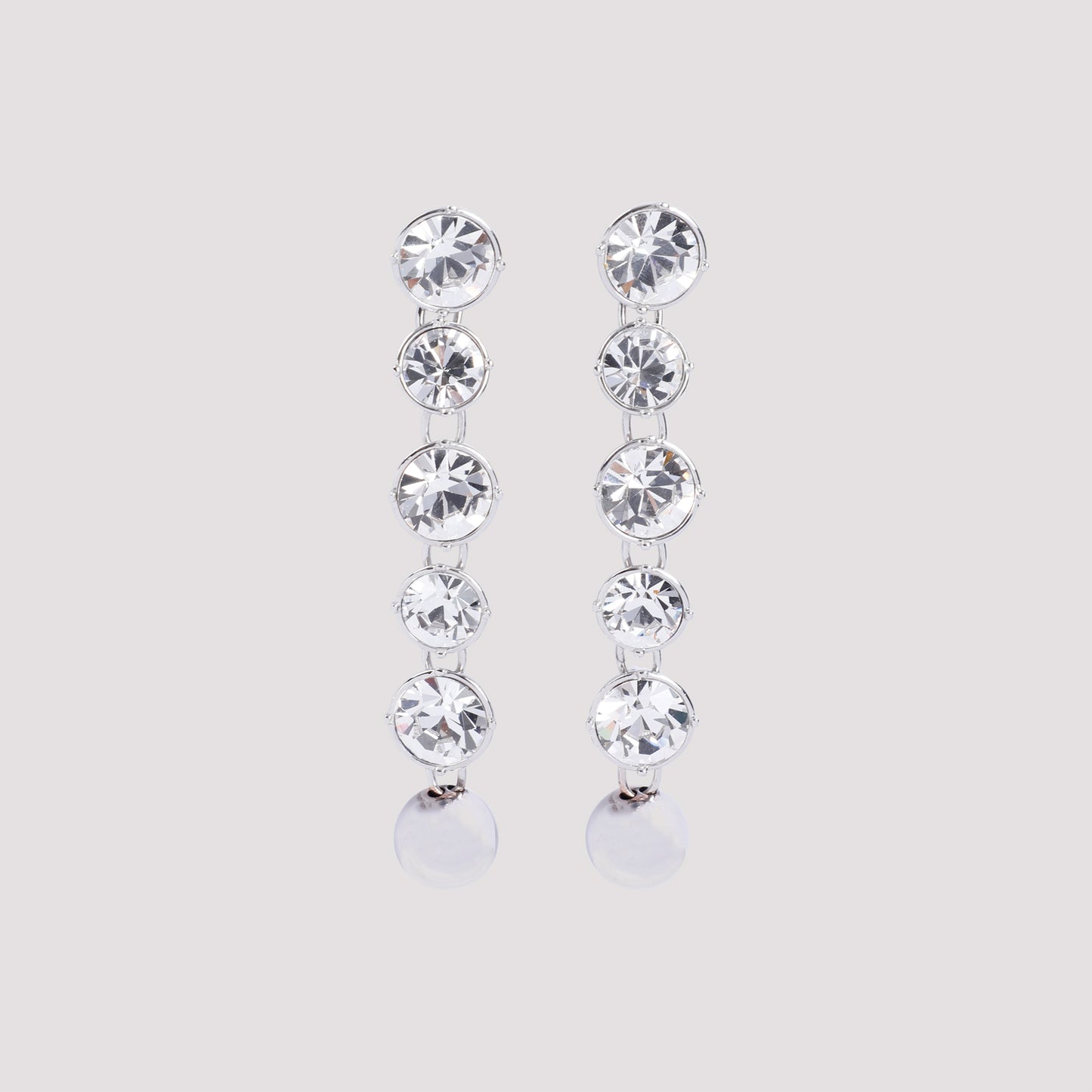 Jean Paul Gaultier Long Diamond Earrings