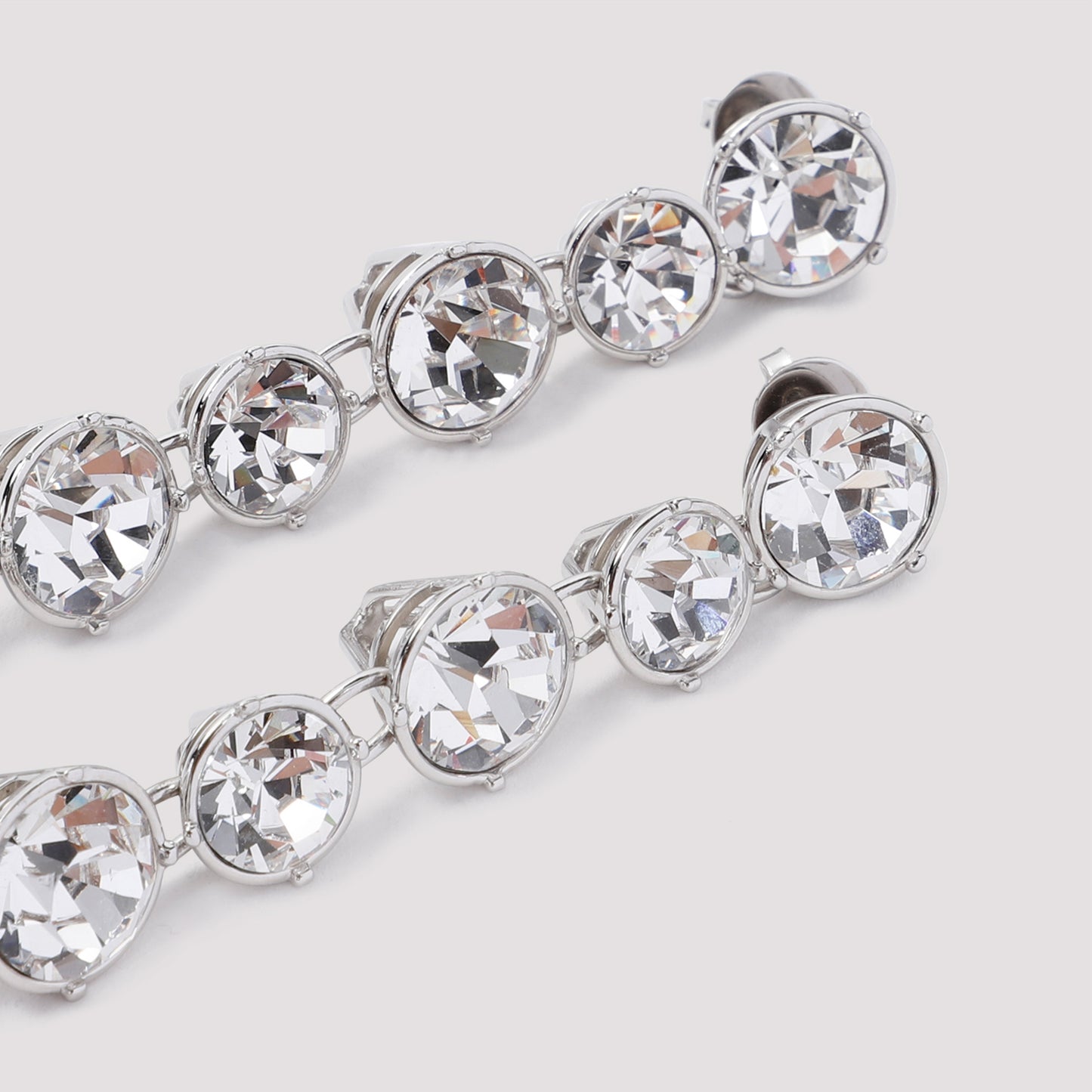 Jean Paul Gaultier Long Diamond Earrings