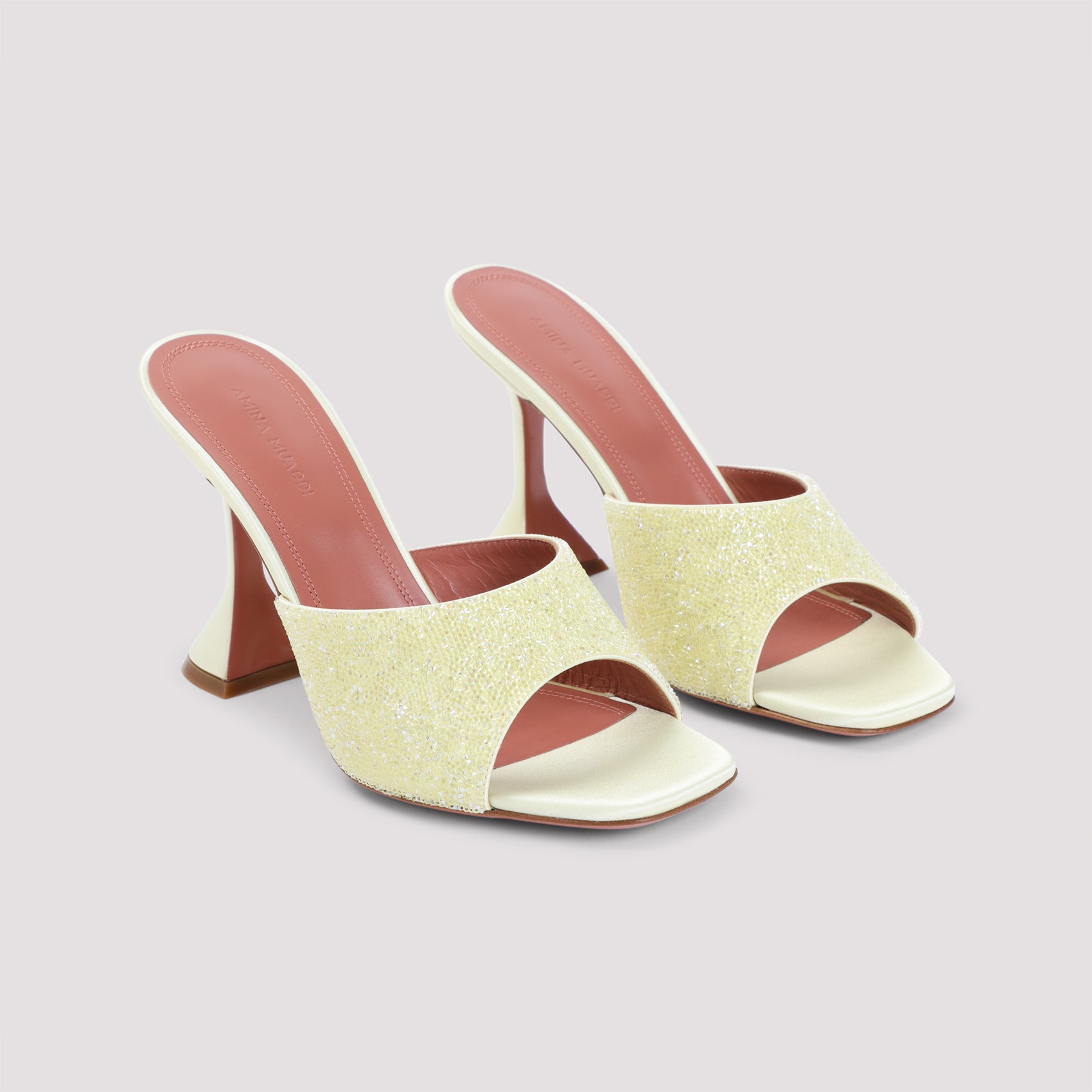 Amina Muaddi Lupita Crystal Dust 95 Sandals