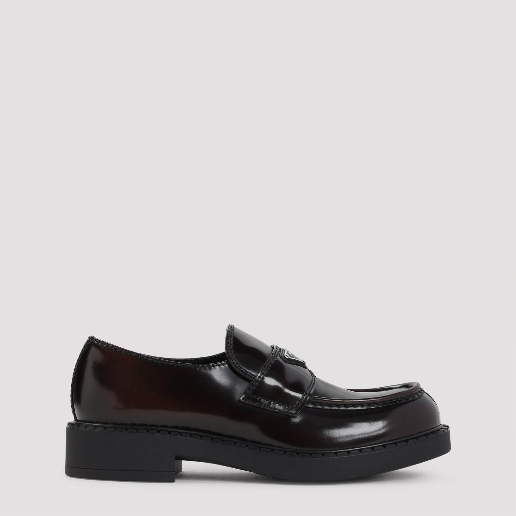 Prada Chocolate Brushed Loafers