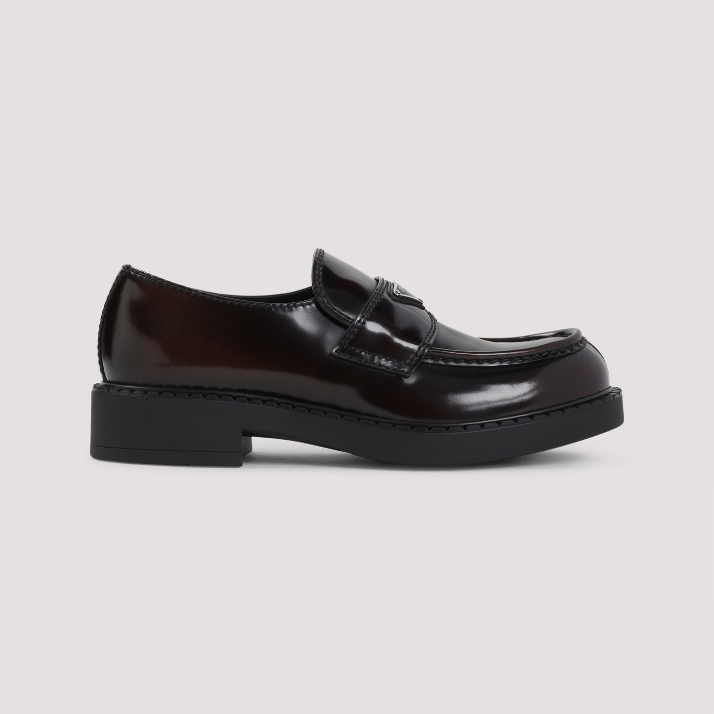 Prada Chocolate Brushed Loafers