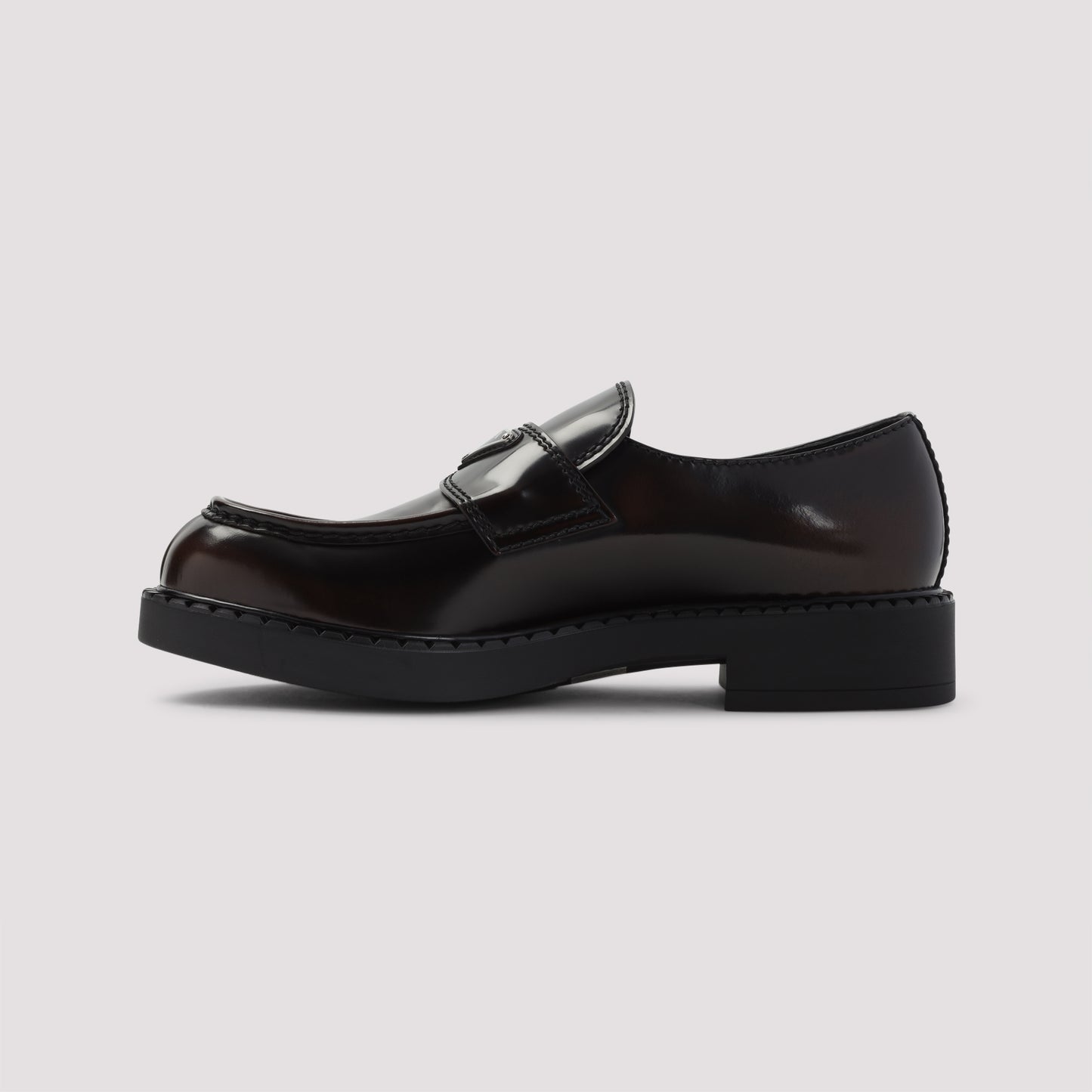 Prada Chocolate Brushed Loafers