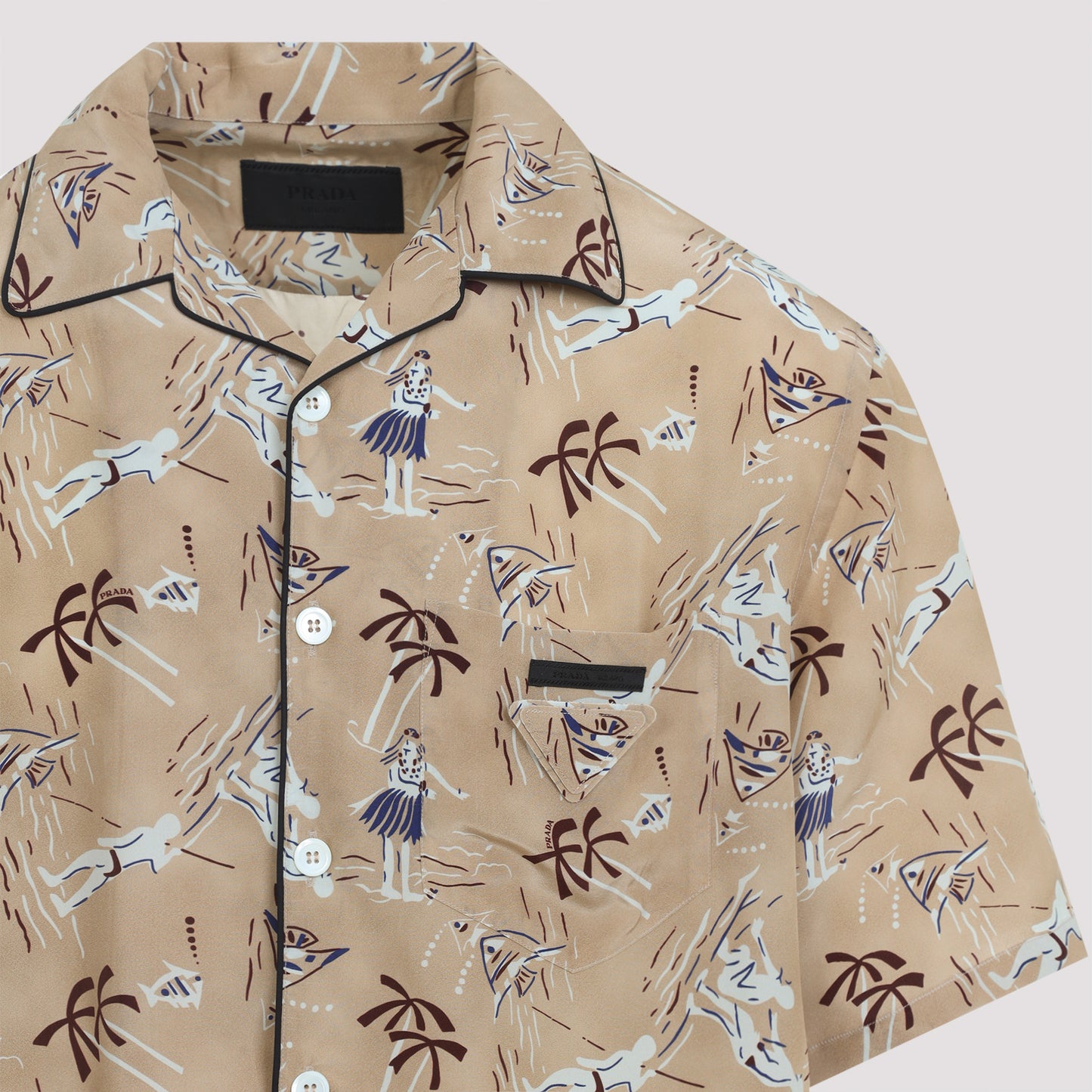 Prada Viscose and Silk Shirt