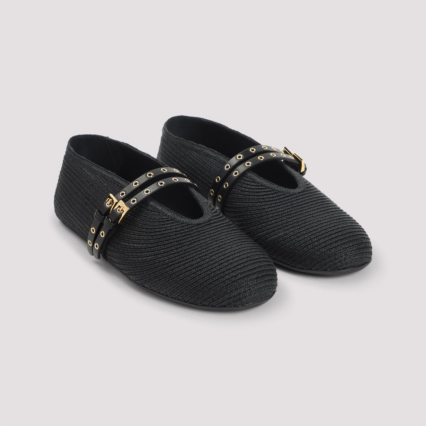 Alaïa Paper Straw Ballerinas