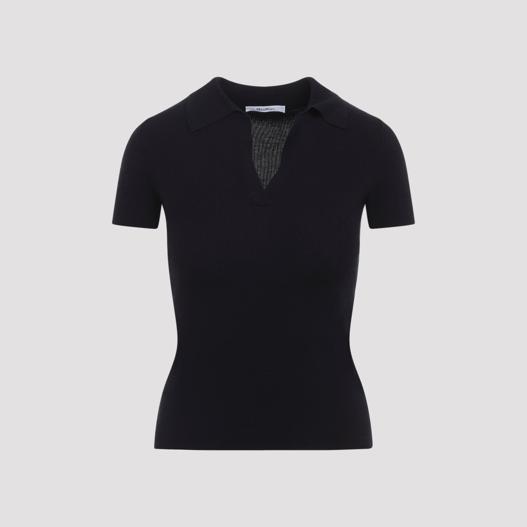 Max Mara Albero Knit Ribbed Polo