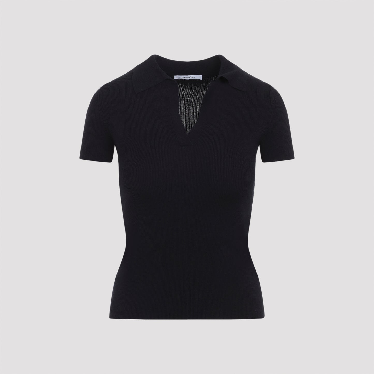Max Mara Albero Knit Ribbed Polo