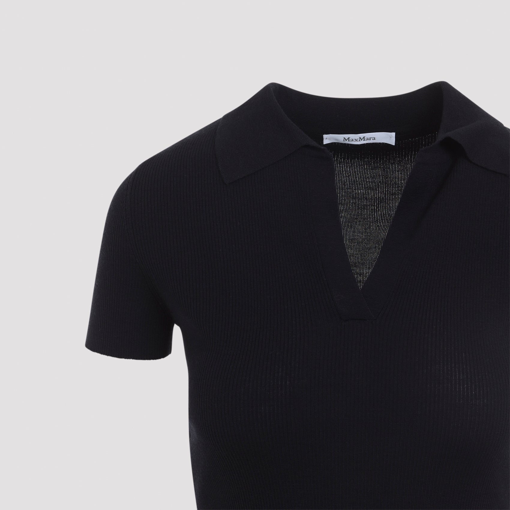Max Mara Albero Knit Ribbed Polo