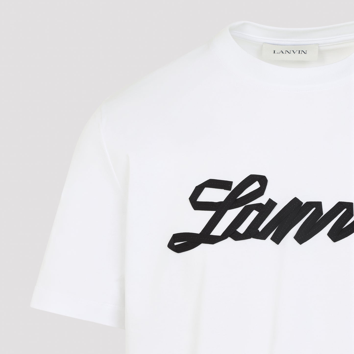 Lanvin Embroidered Logo T-Shirt